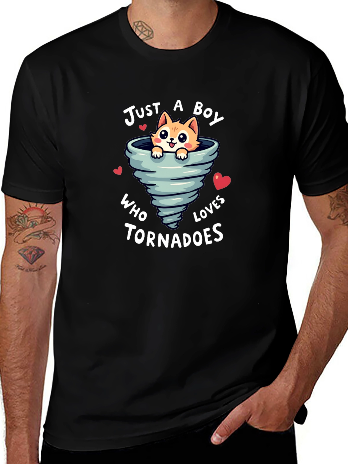 Just A Boy Who Loves Tornadoes T-Shirt