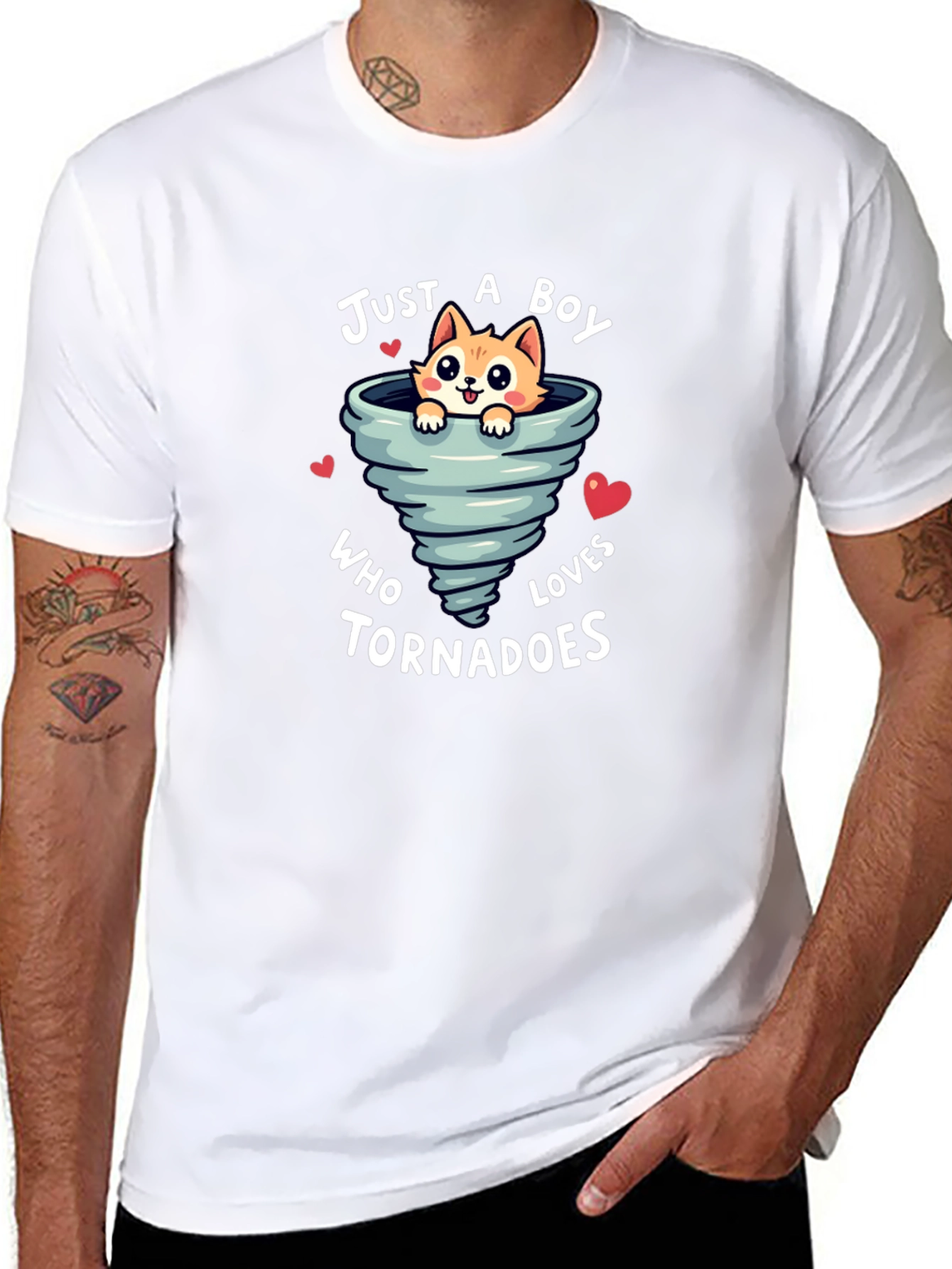 Just A Boy Who Loves Tornadoes T-Shirt
