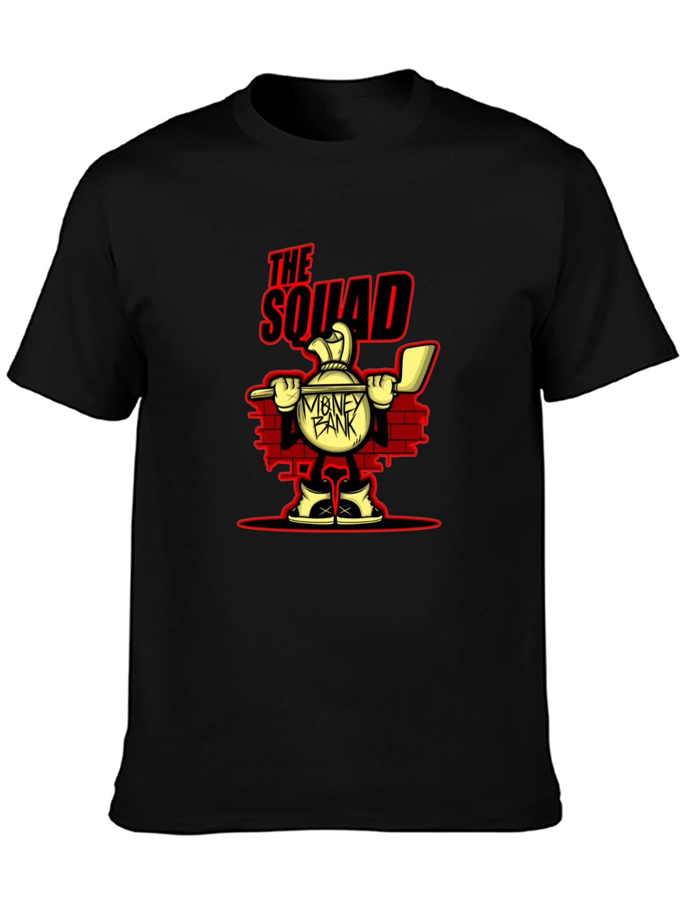 The Squad Money Bank Cartoon Graphic T-Shirt