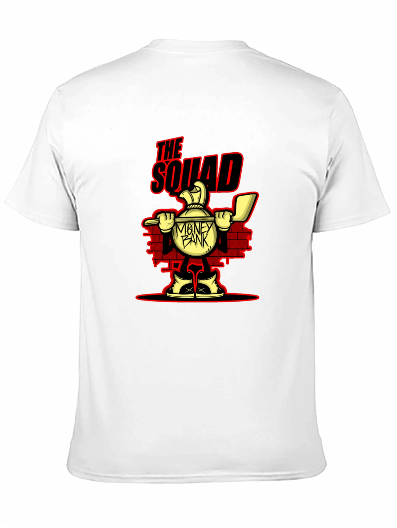 The Squad Money Bank Cartoon Graphic T-Shirt
