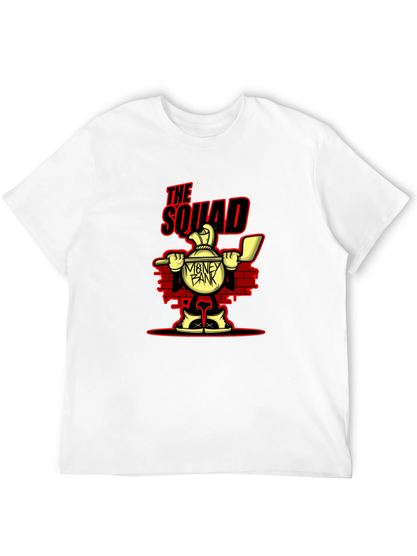 The Squad Money Bank Cartoon Graphic T-Shirt