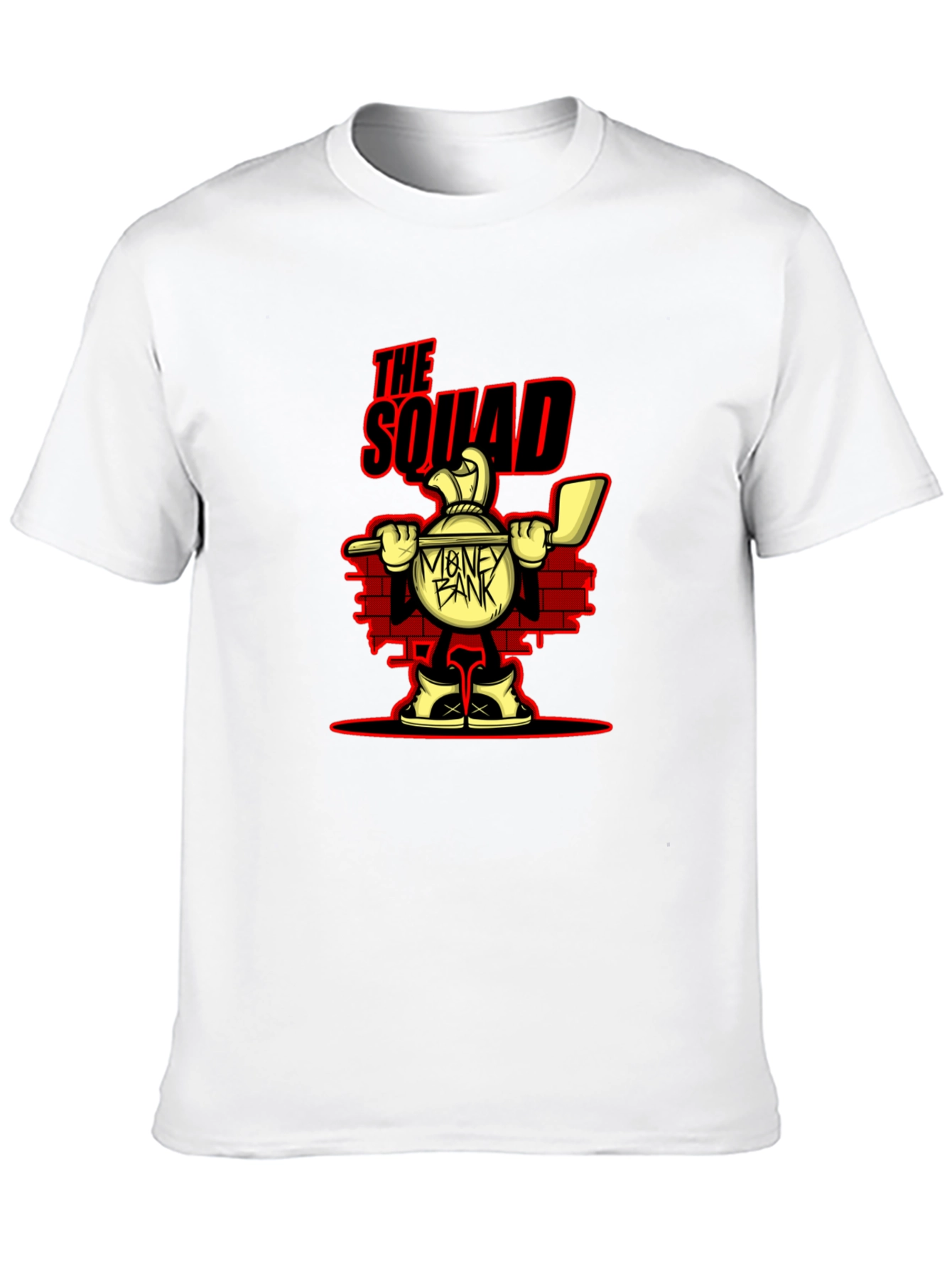 The Squad Money Bank Cartoon Graphic T-Shirt