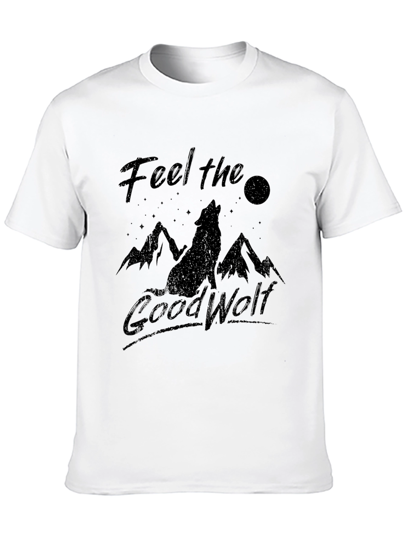 Feel the Good Wolf Graphic T-Shirt