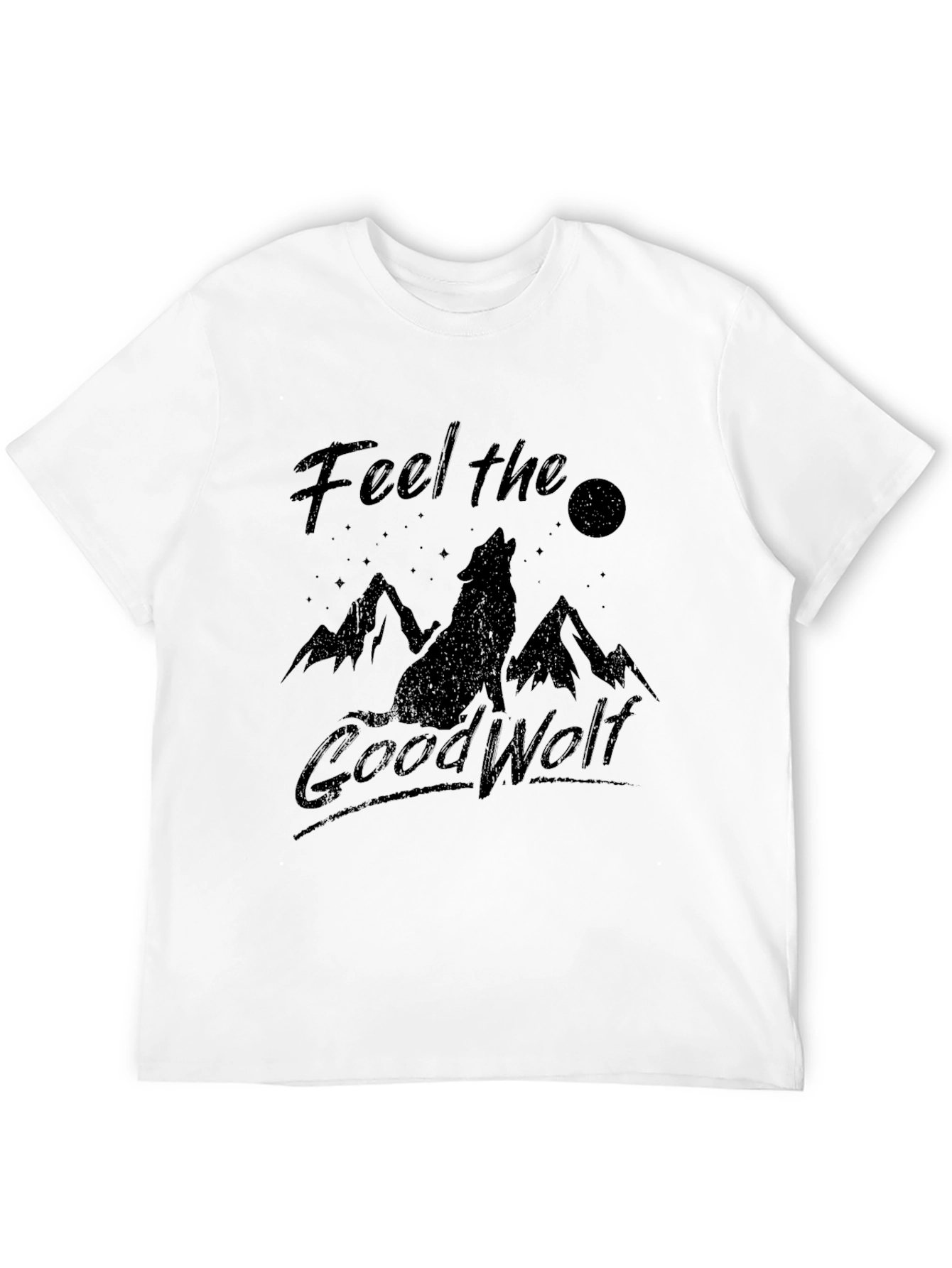 Feel the Good Wolf Graphic T-Shirt