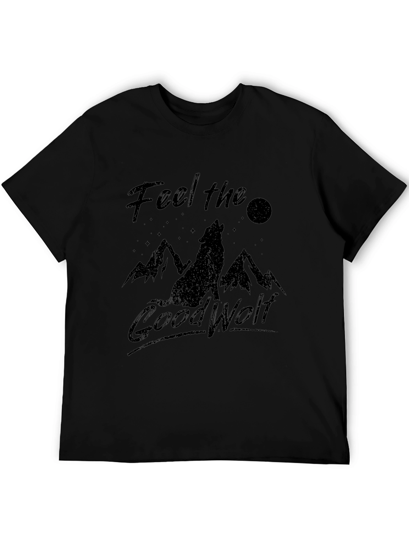 Feel the Good Wolf Graphic T-Shirt