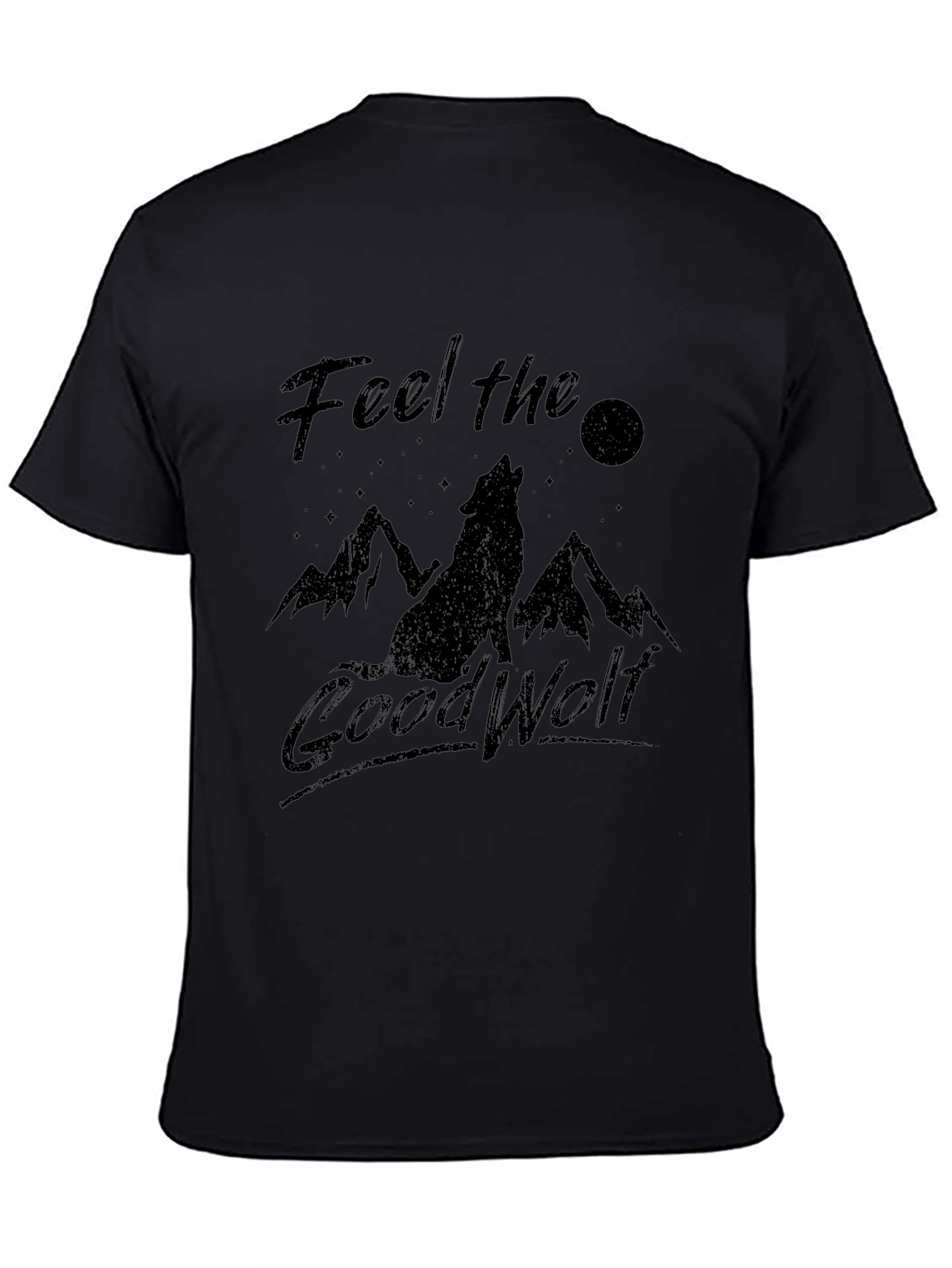Feel the Good Wolf Graphic T-Shirt