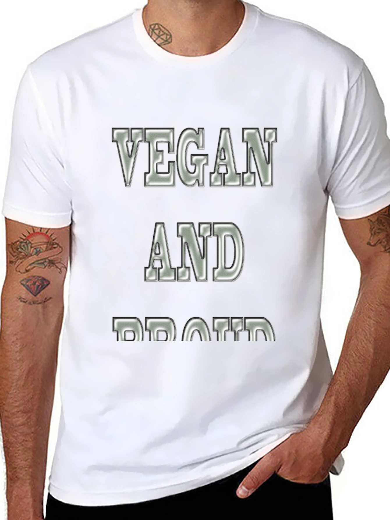 Vegan and Proud Statement T-Shirt
