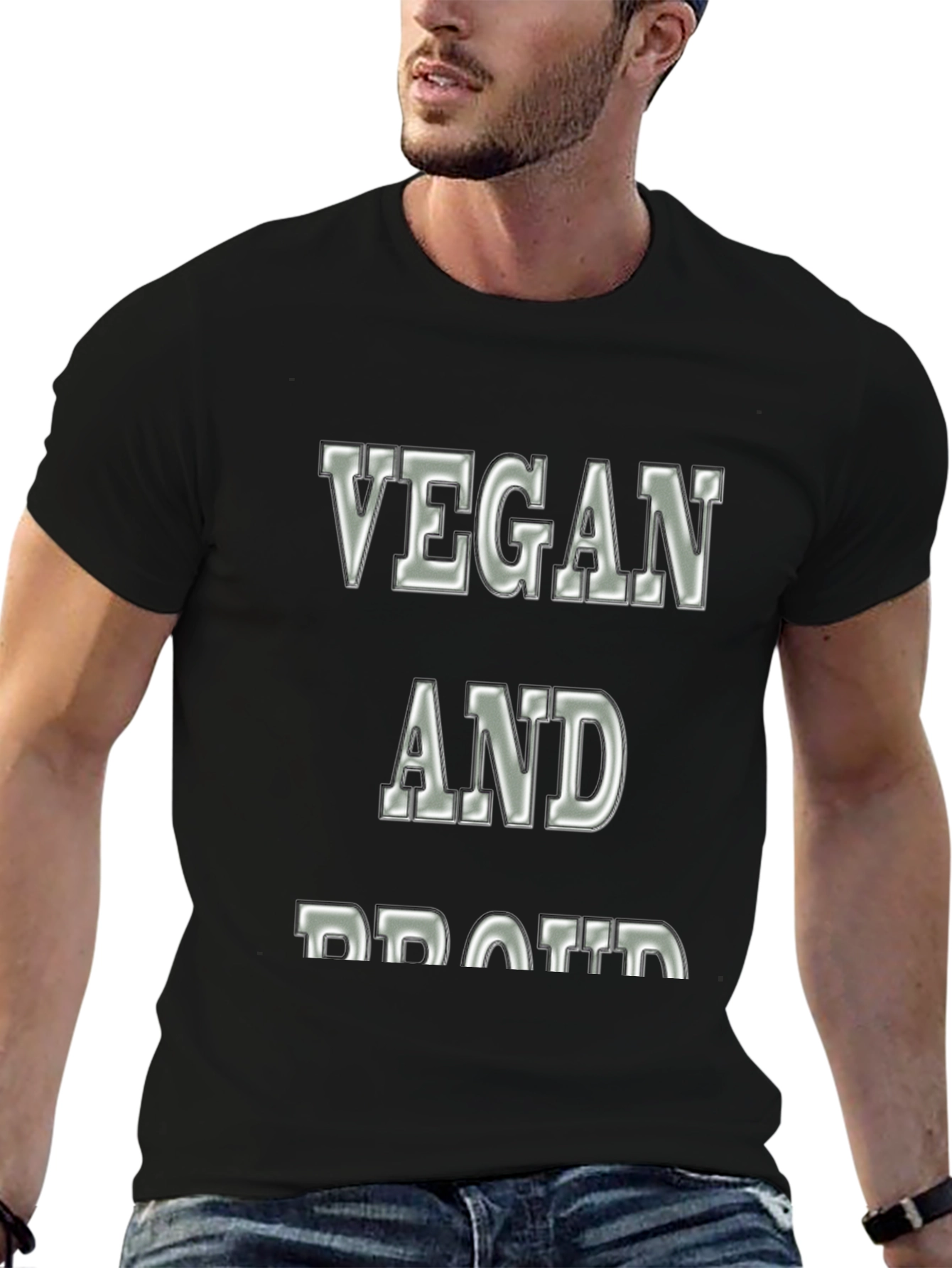 Vegan and Proud Statement T-Shirt