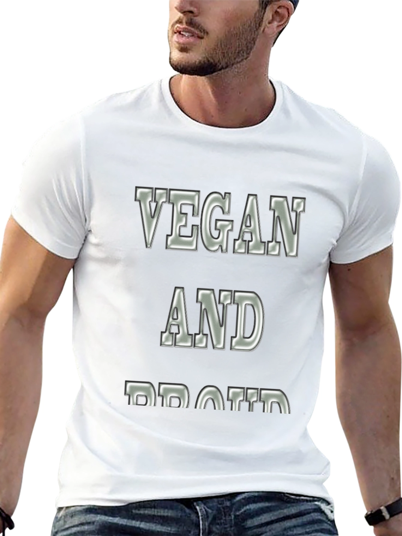 Vegan and Proud Statement T-Shirt