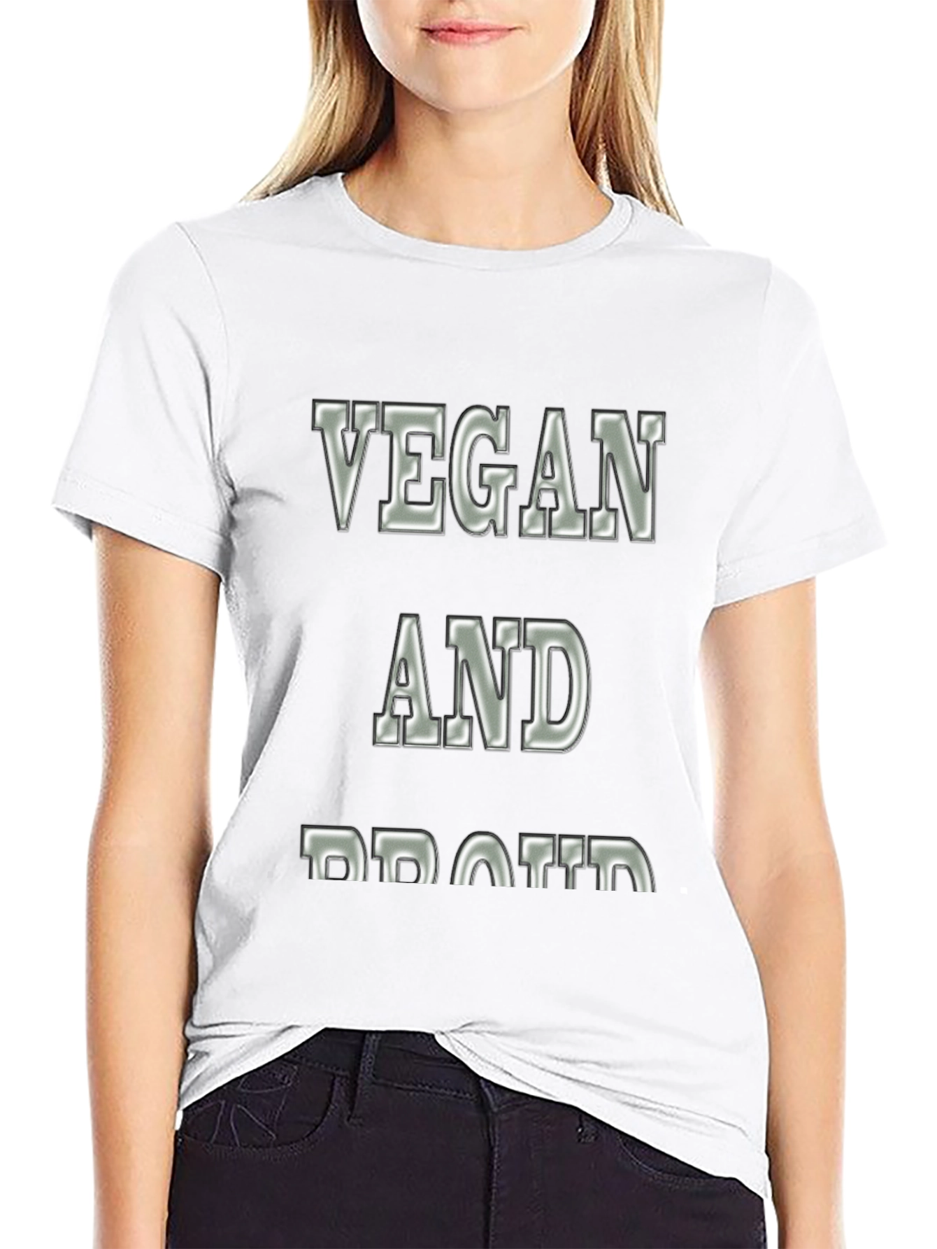 Vegan and Proud Statement T-Shirt