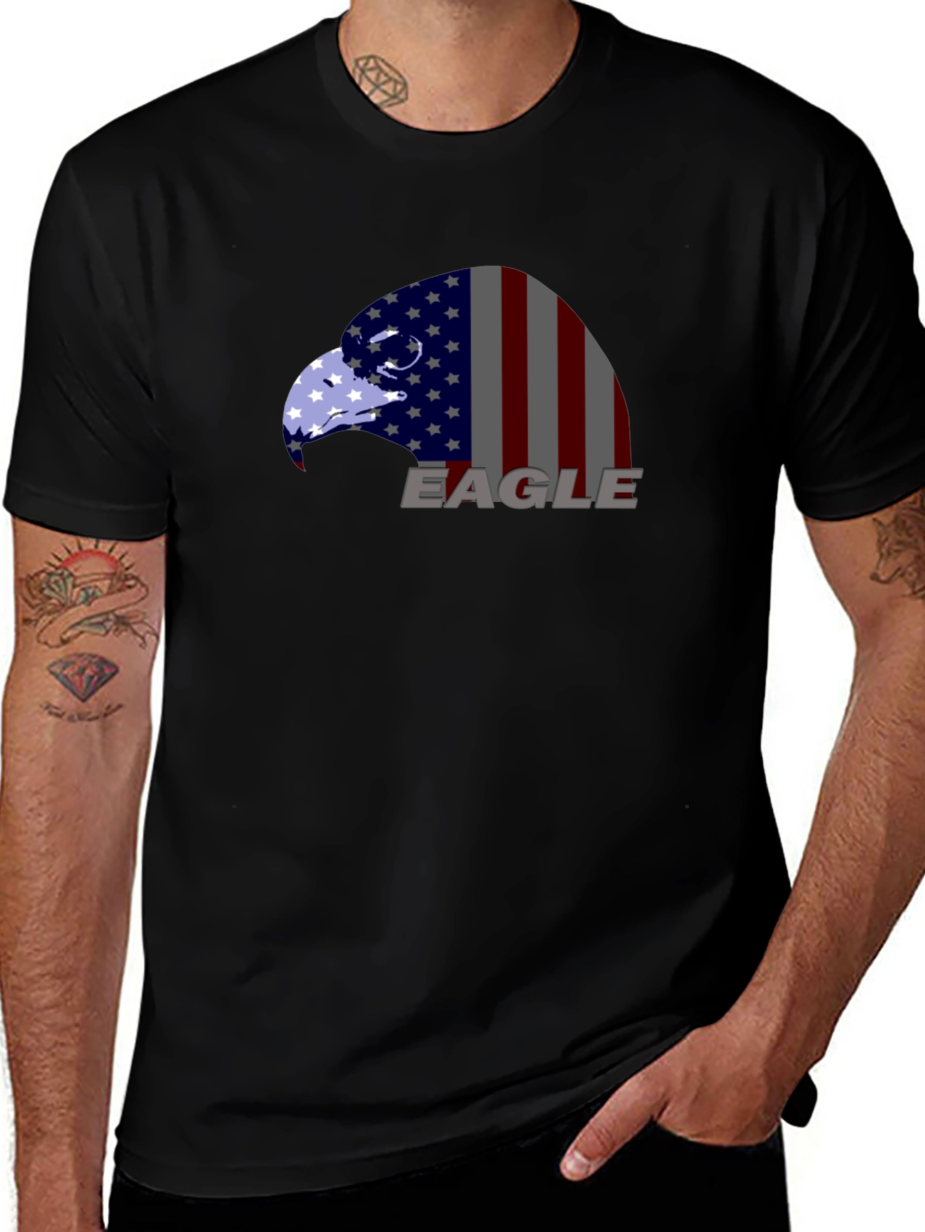 American Eagle Flag Graphic Tee