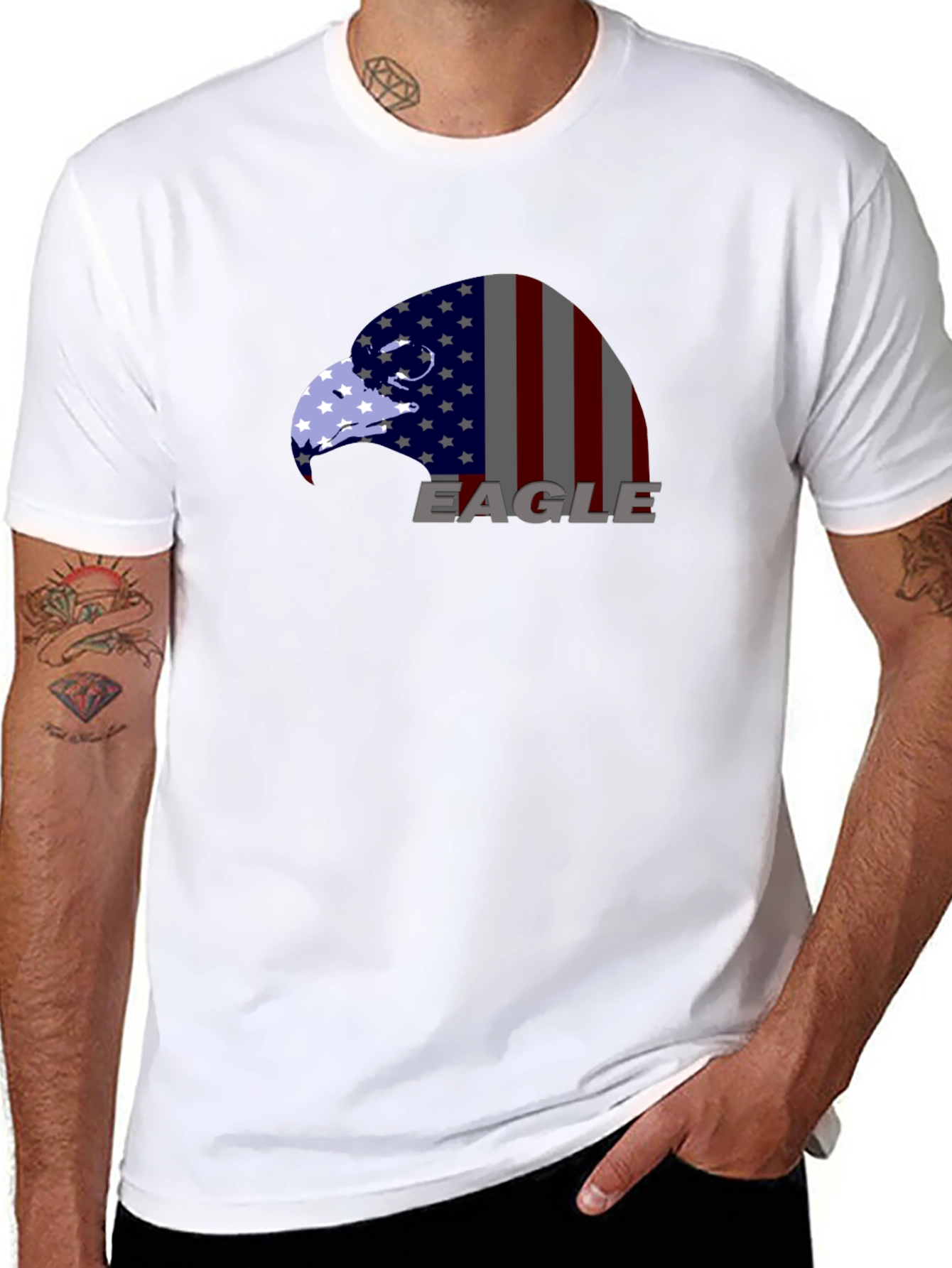 American Eagle Flag Graphic Tee