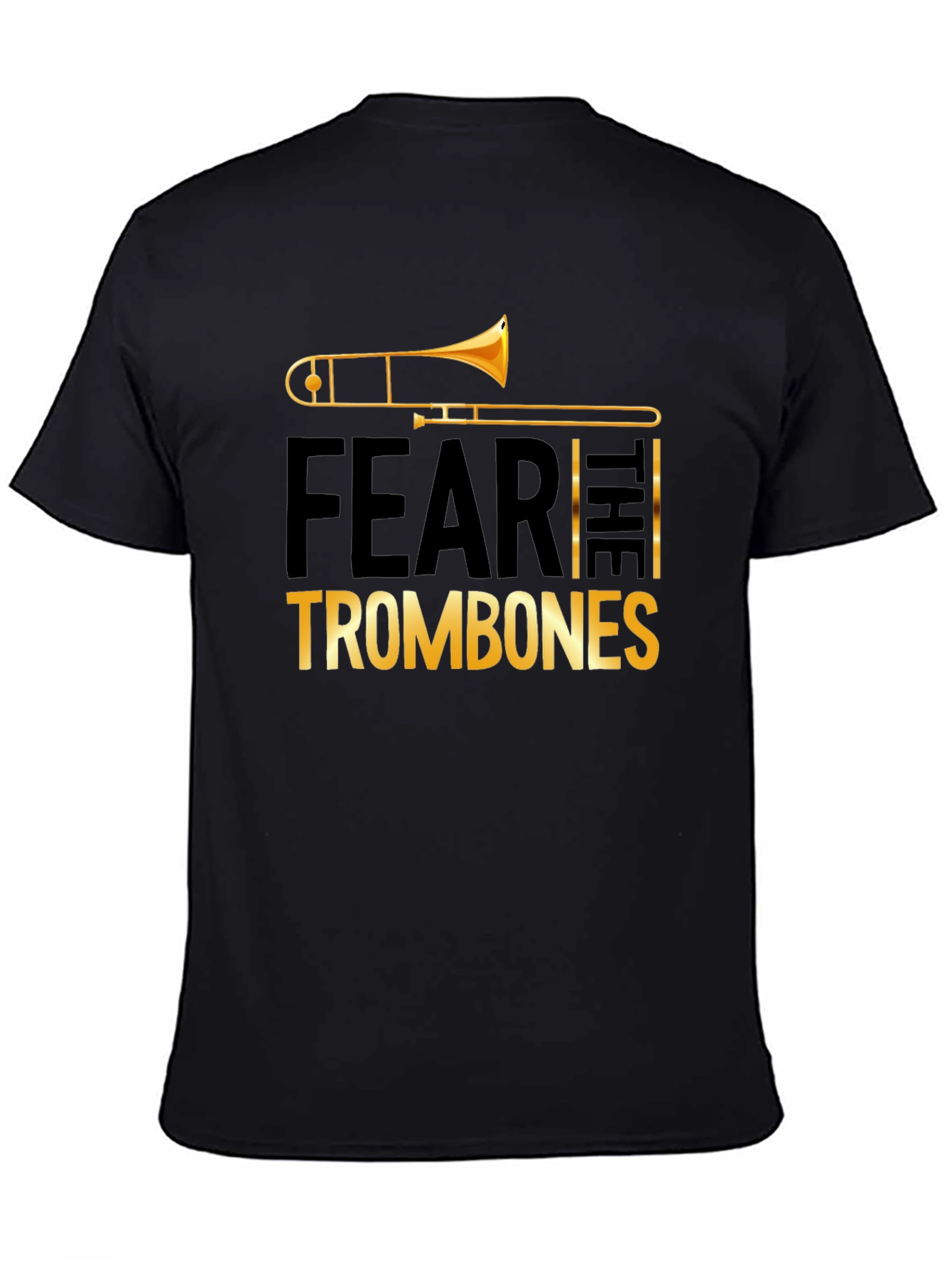 Fear the Trombones Black Graphic Tee