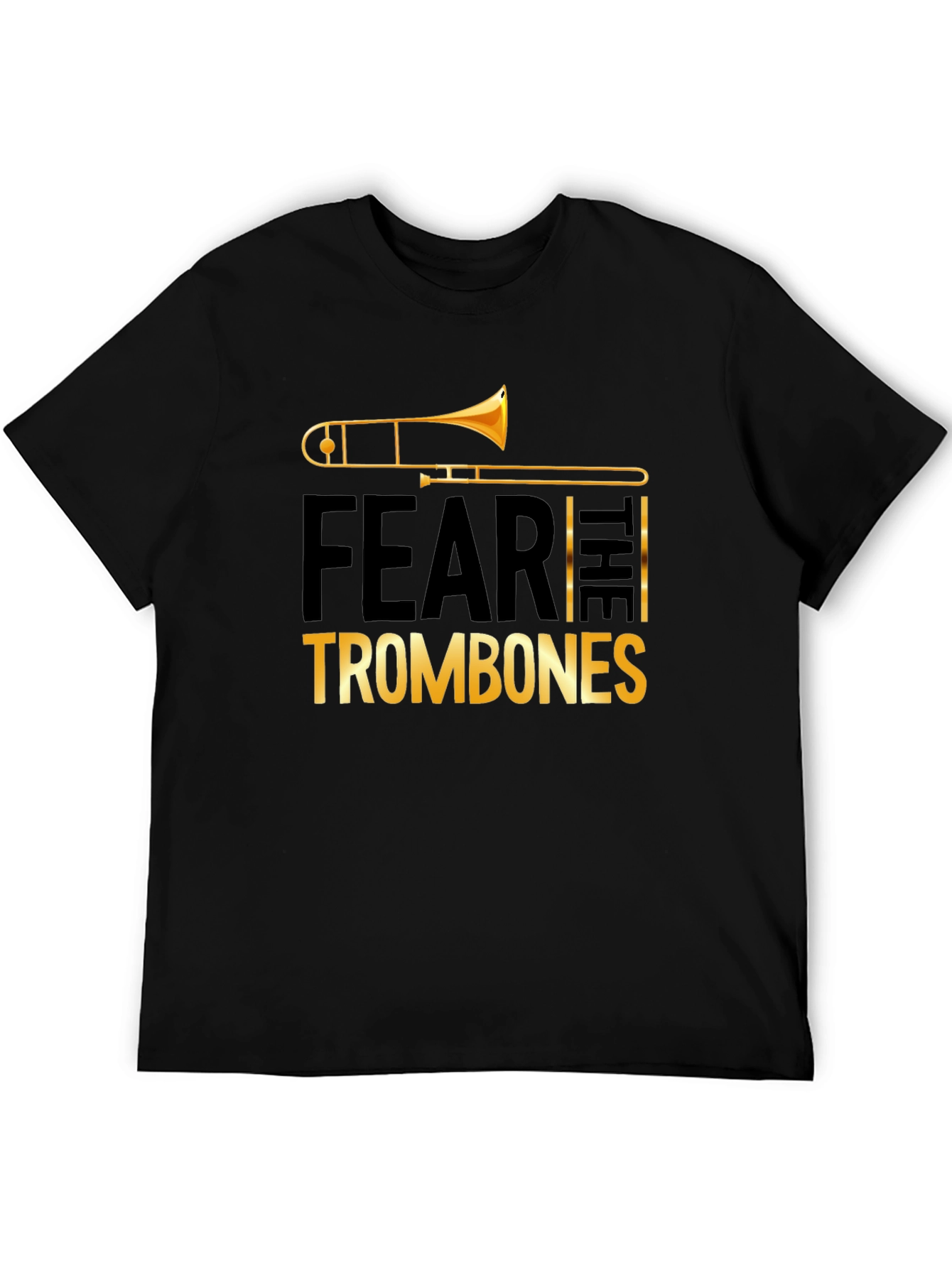 Fear the Trombones Black Graphic Tee