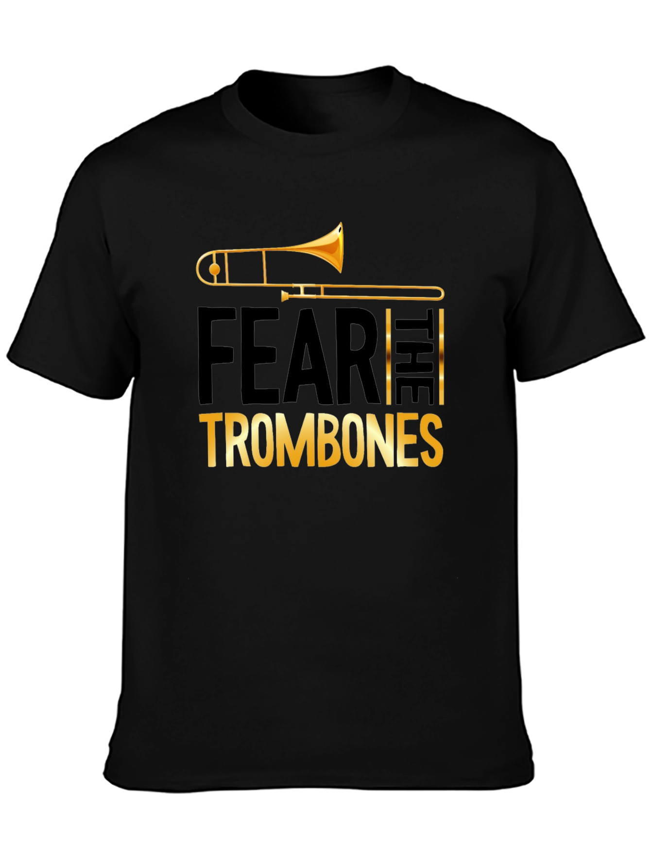 Fear the Trombones Black Graphic Tee