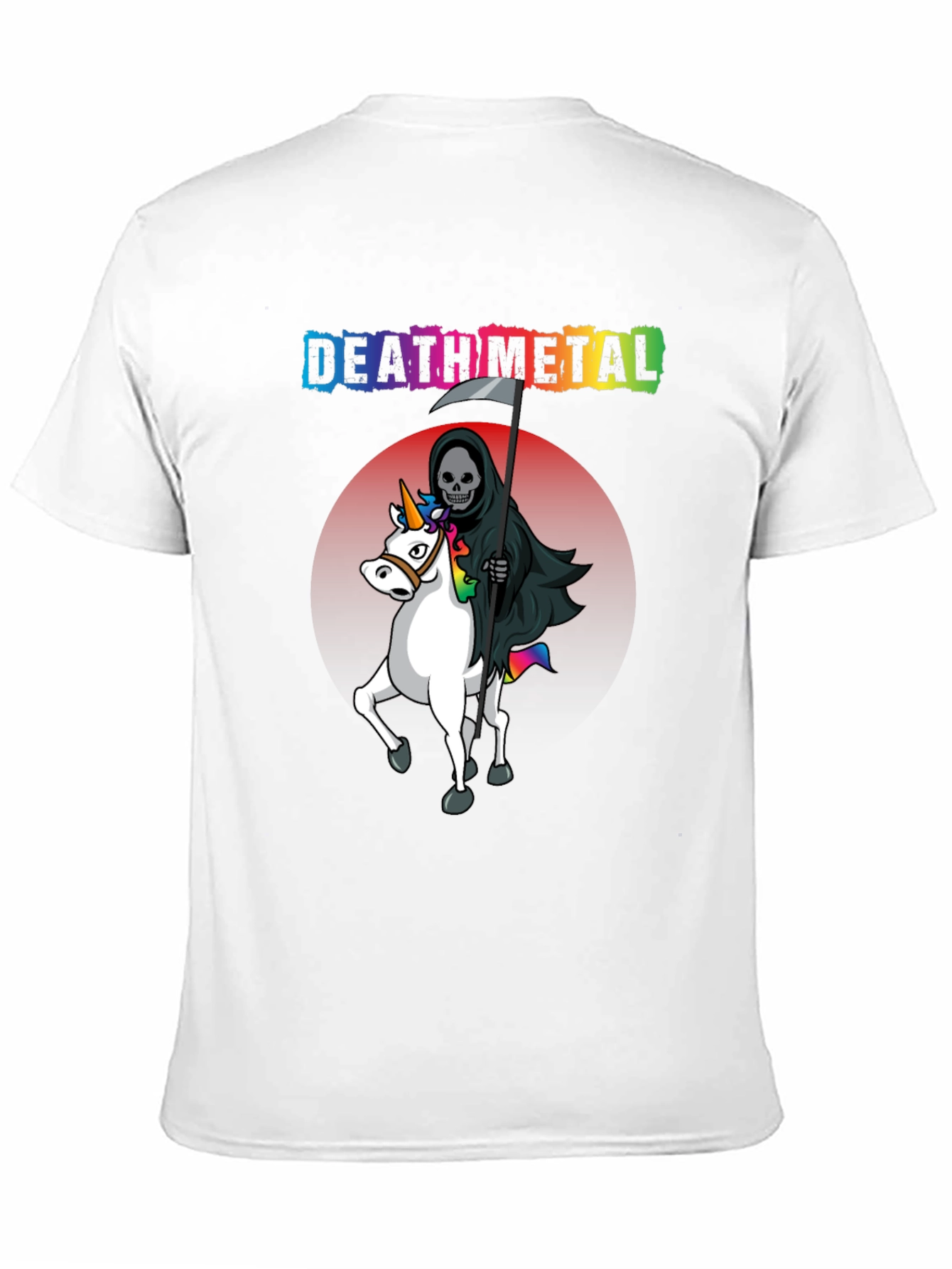 Death Metal Grim Reaper Unicorn T-Shirt