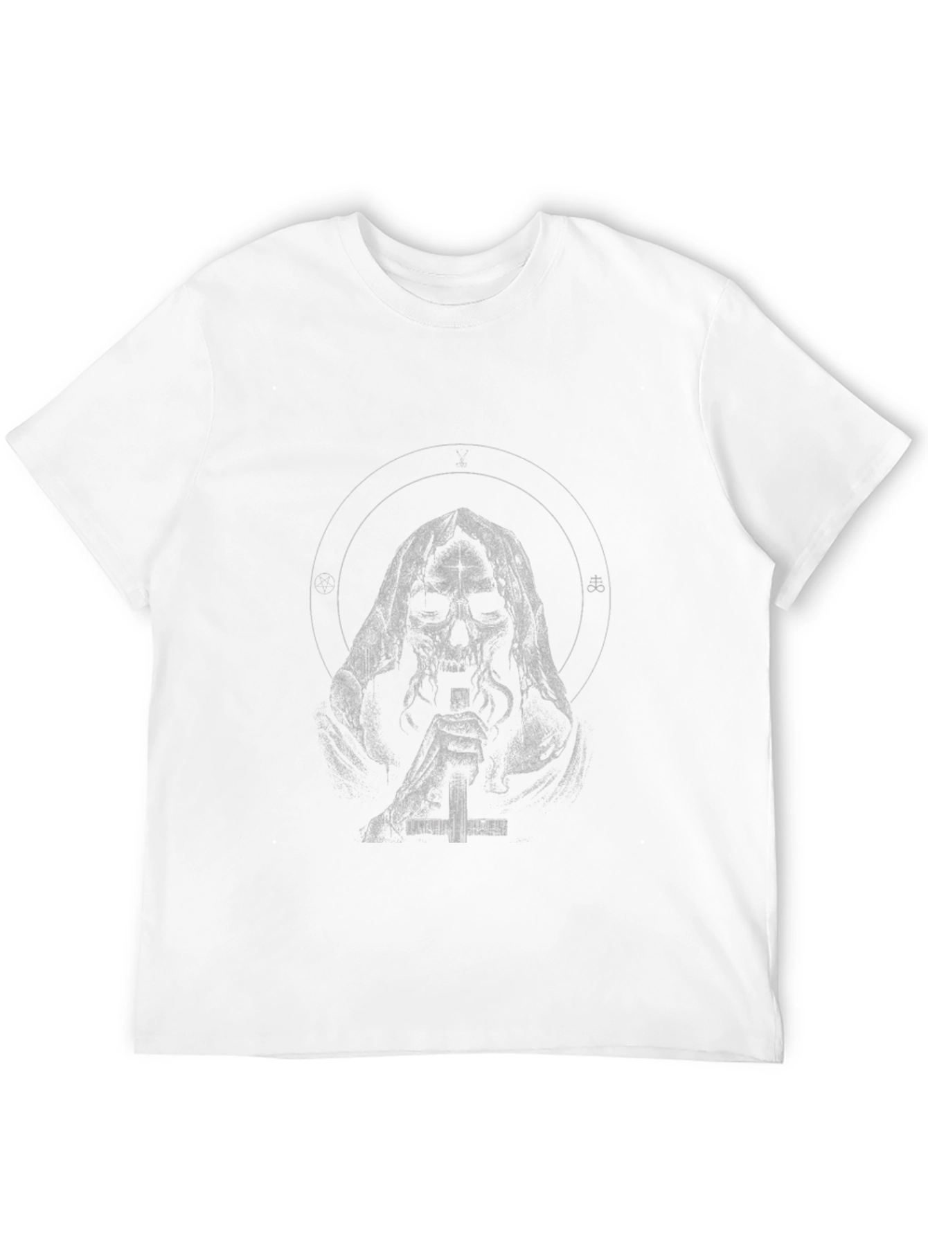 Grim Reaper Graphic Tee - Dark Aesthetic Shirt