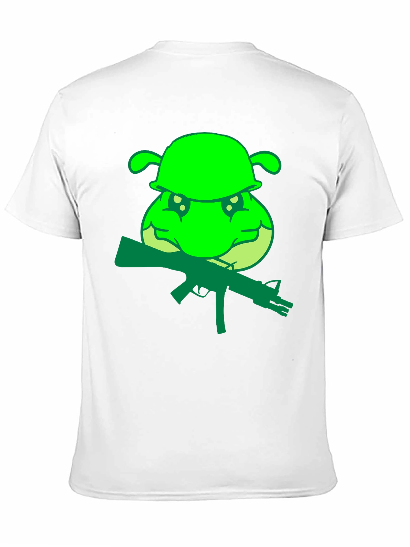 Green Army Turtle Graphic Tee