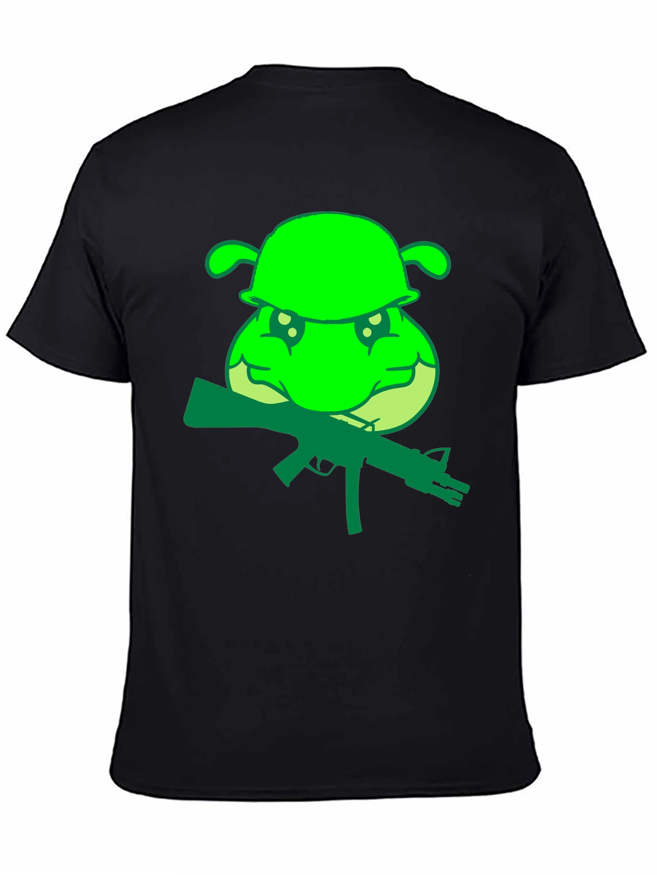 Green Army Turtle Graphic Tee