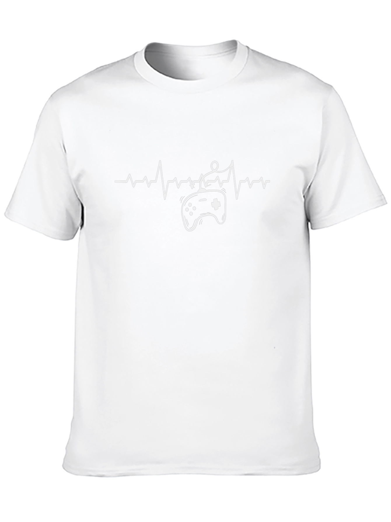 Gamer Heartbeat T-Shirt - Black Cotton Tee