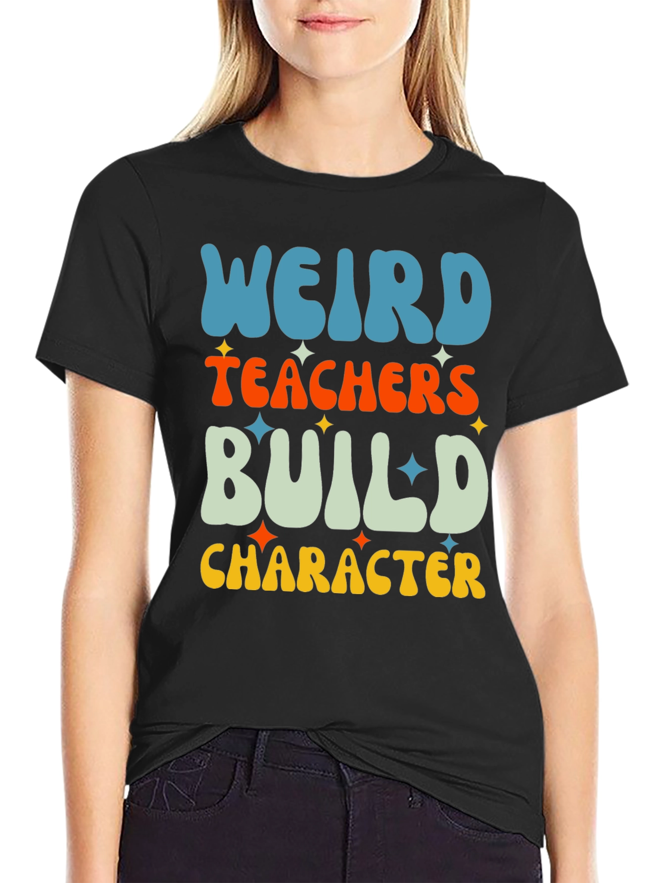 Weird Teachers Build Character Graphic Tee