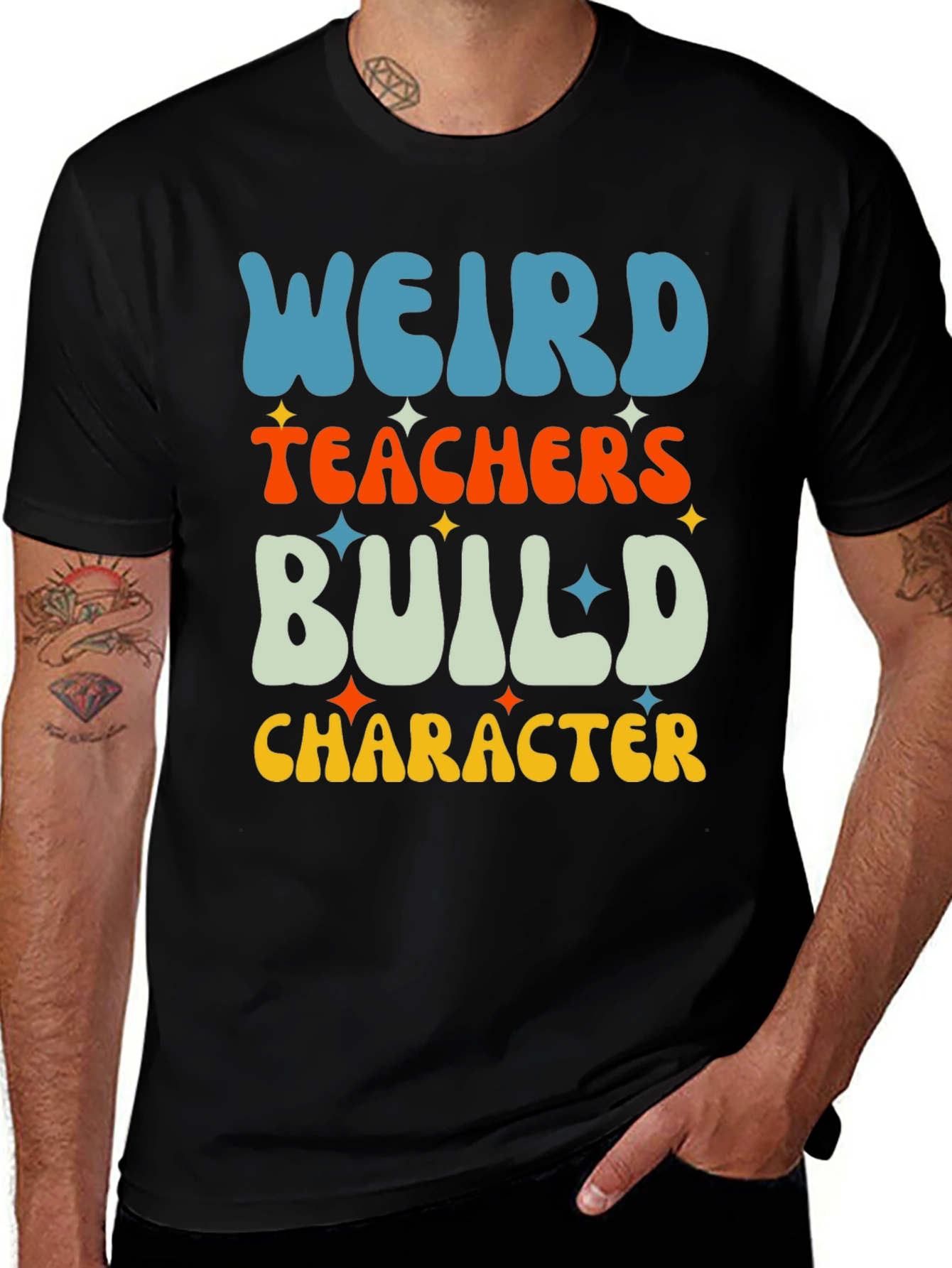 Weird Teachers Build Character Graphic Tee