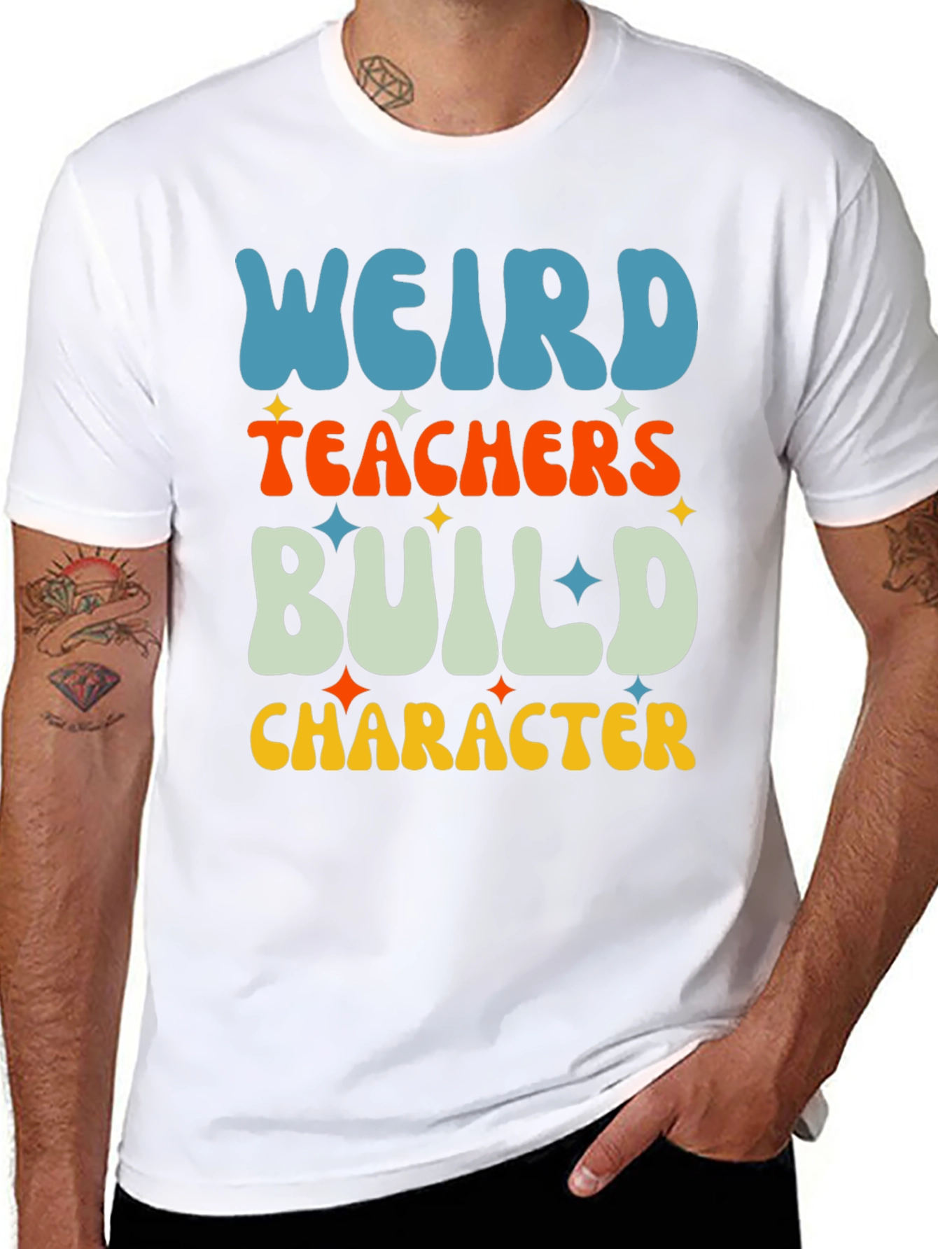 Weird Teachers Build Character Graphic Tee