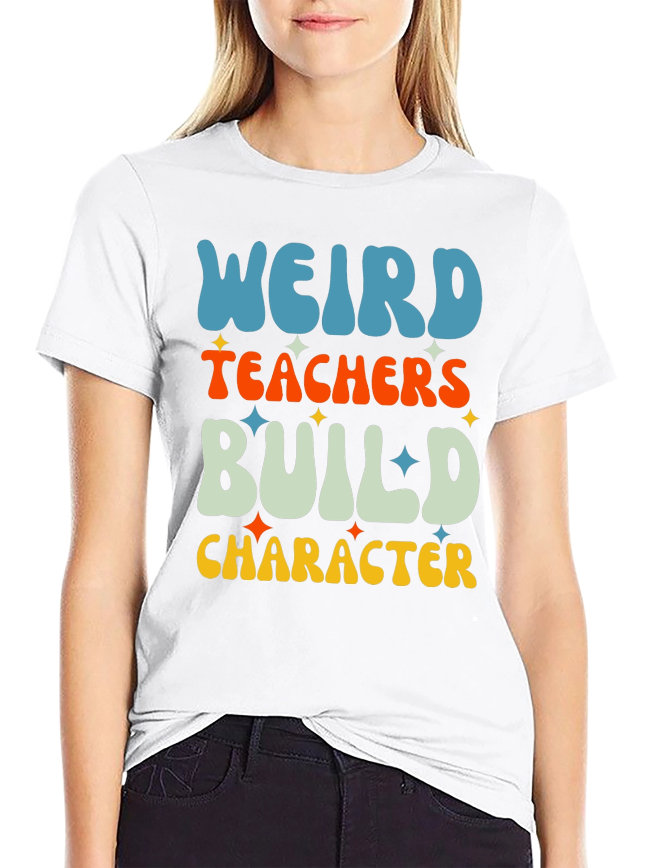 Weird Teachers Build Character Graphic Tee