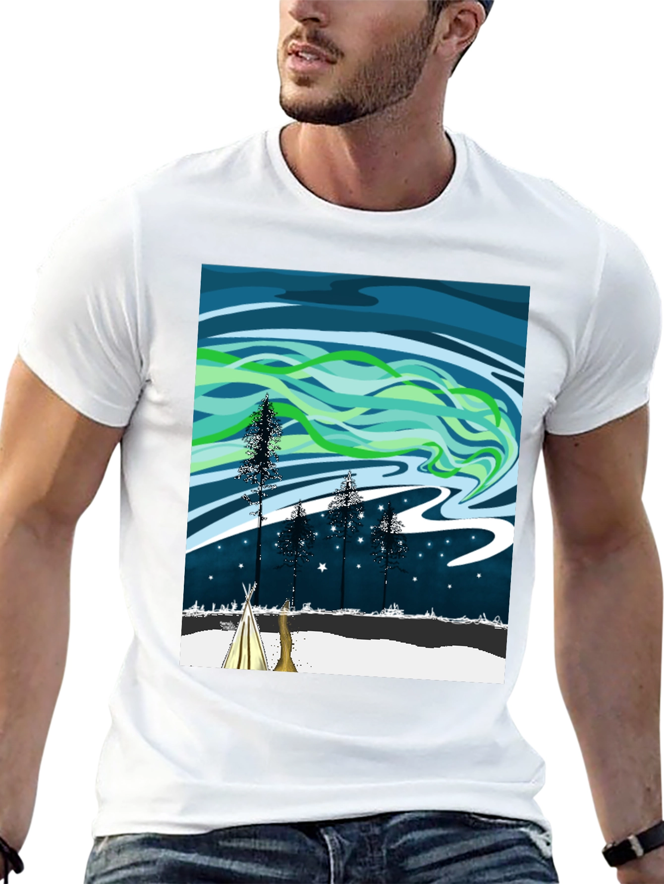 Northern Lights Graphic Tee