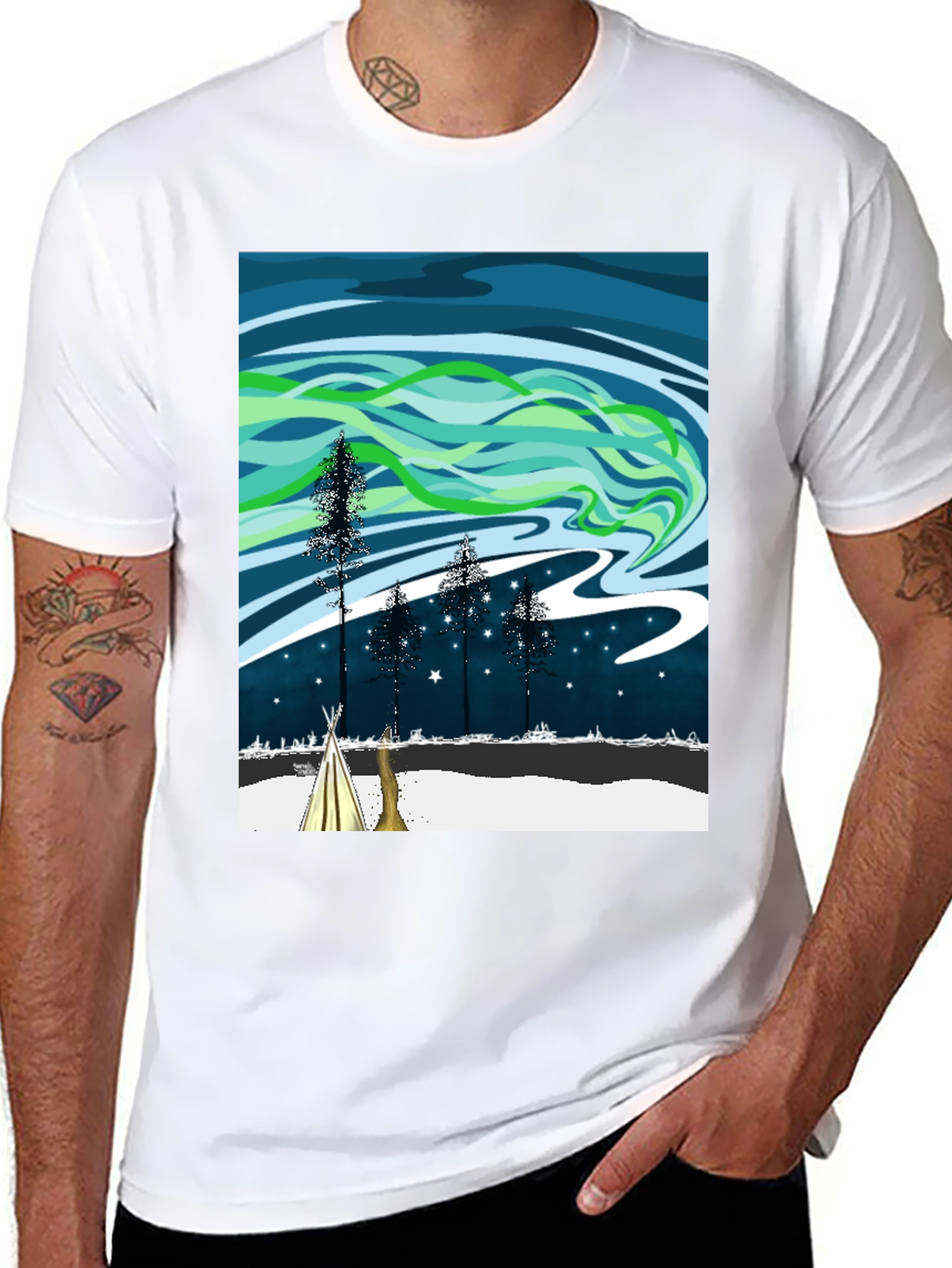 Northern Lights Graphic Tee