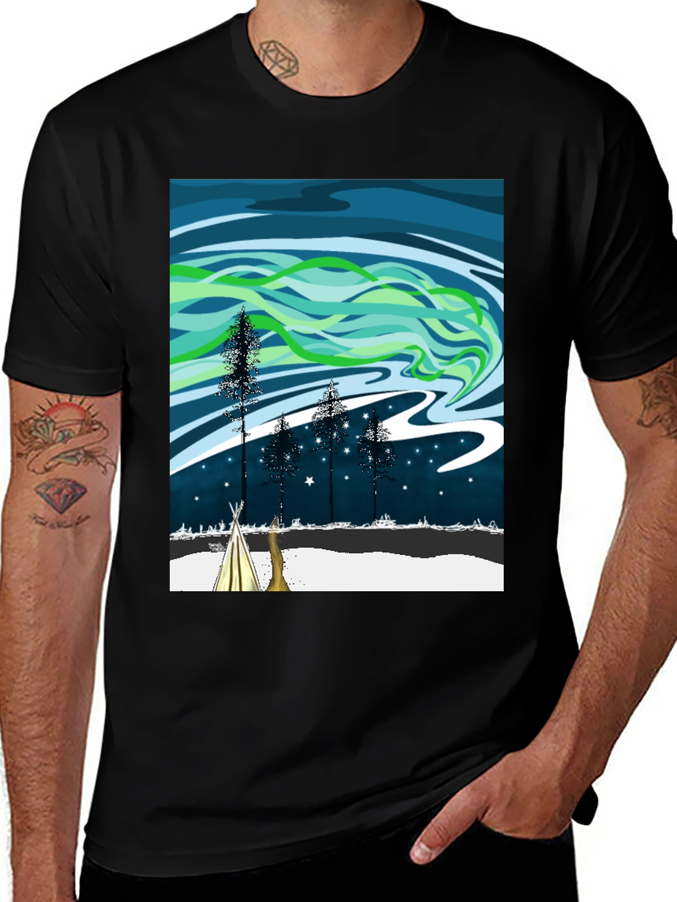 Northern Lights Graphic Tee