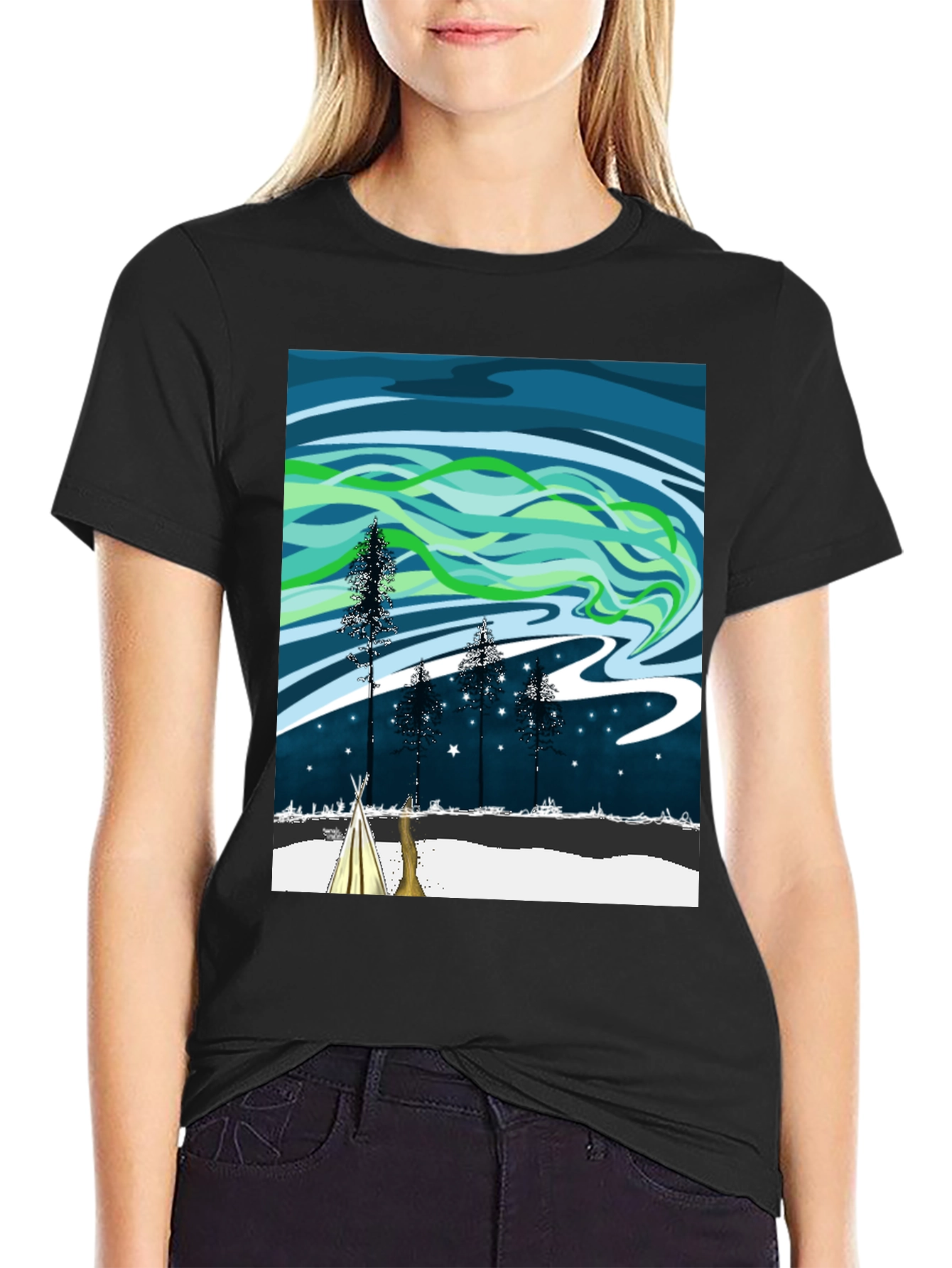 Northern Lights Graphic Tee