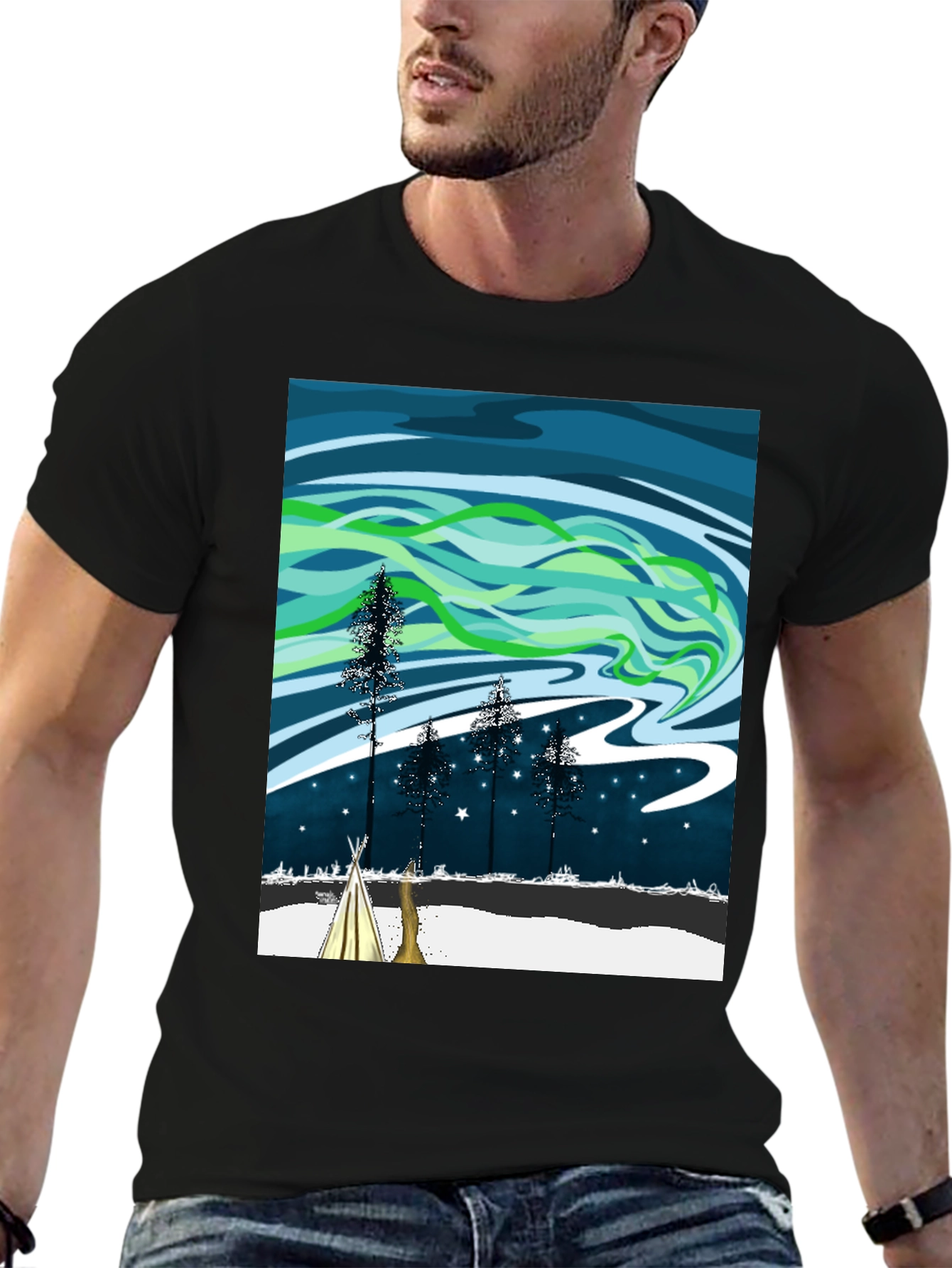 Northern Lights Graphic Tee