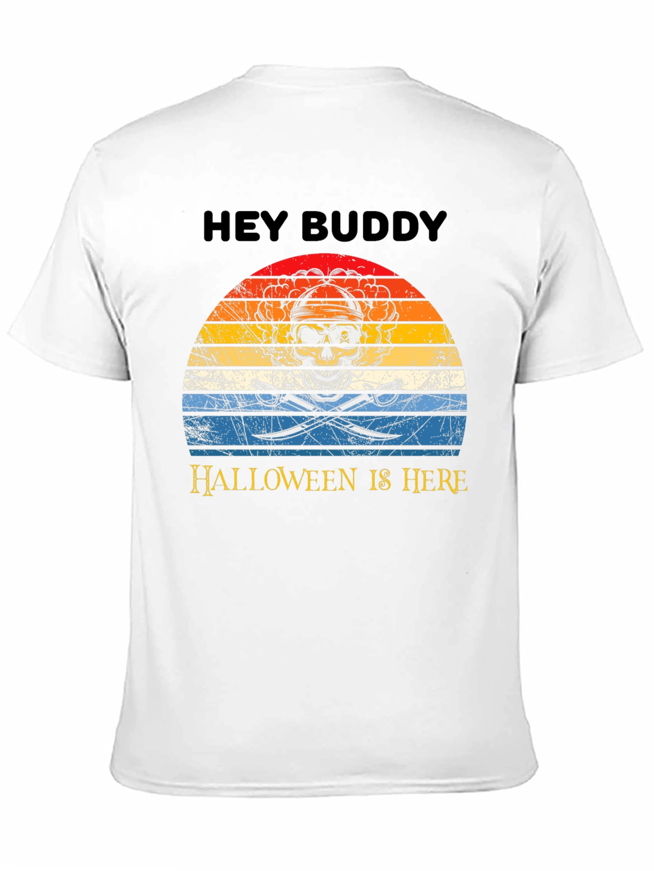 Hey Buddy Halloween Pirate Skull T-Shirt