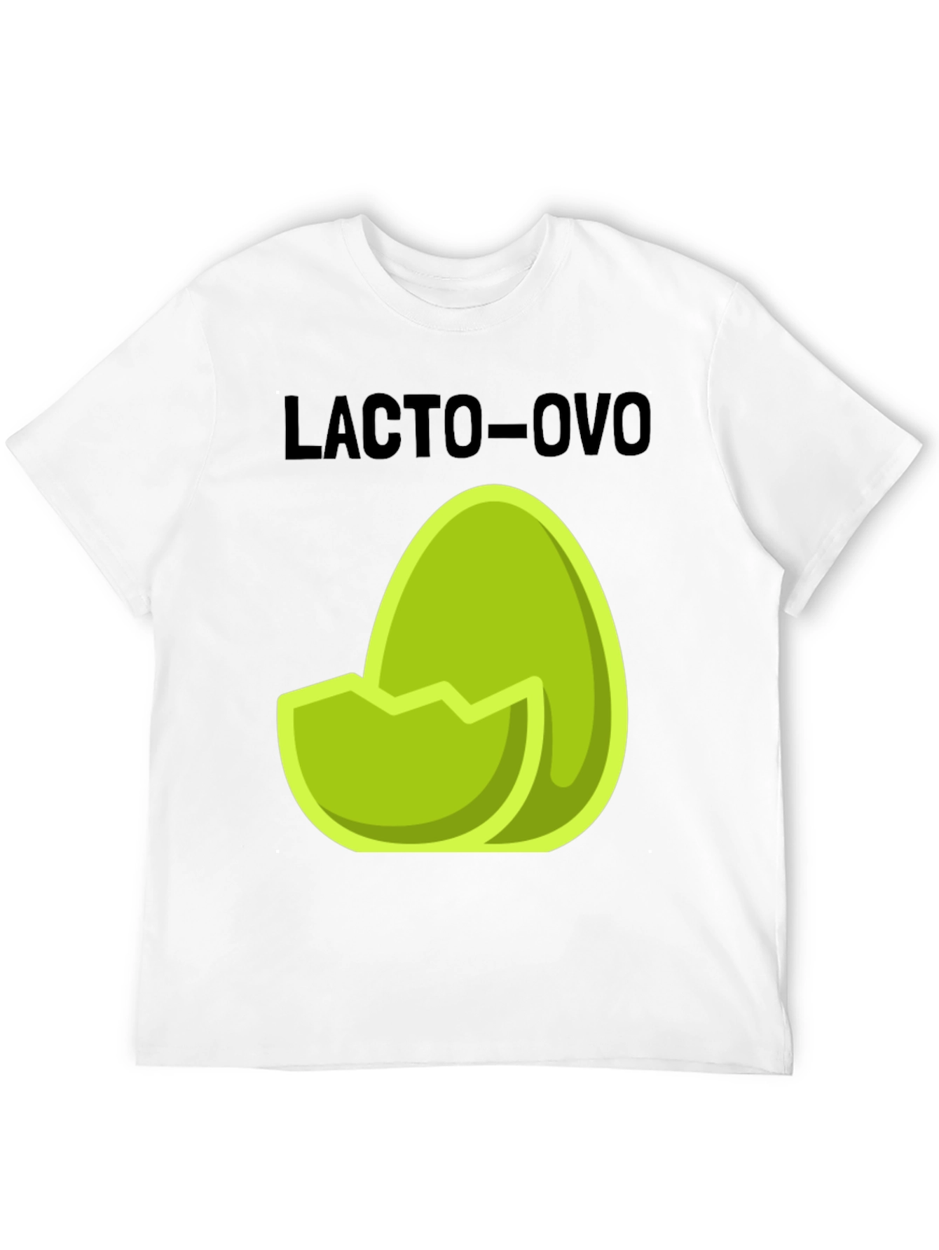Lacto-Ovo Egg Graphic T-Shirt - Vegetarian Lifestyle Tee