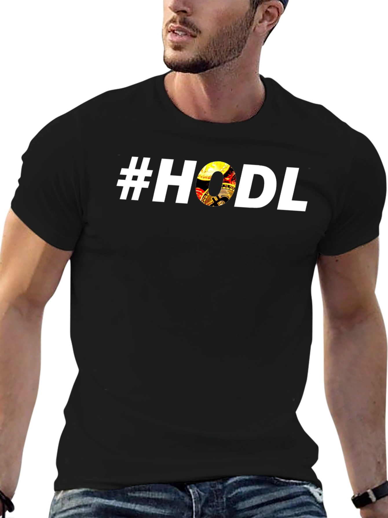 #HODL Crypto Graphic Black T-Shirt - Investor Tee
