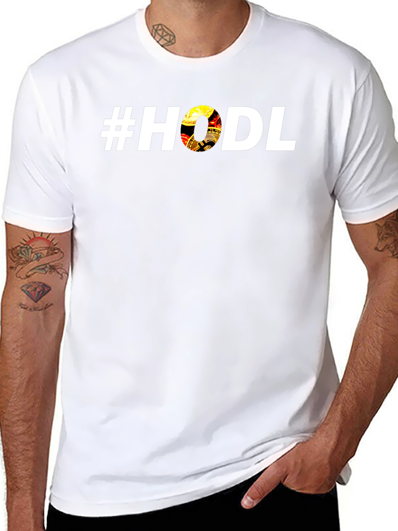 #HODL Crypto Graphic Black T-Shirt - Investor Tee