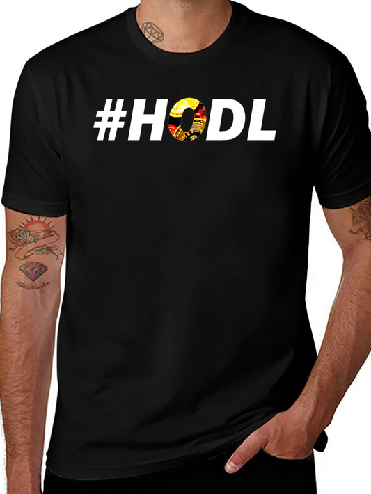 #HODL Crypto Graphic Black T-Shirt - Investor Tee