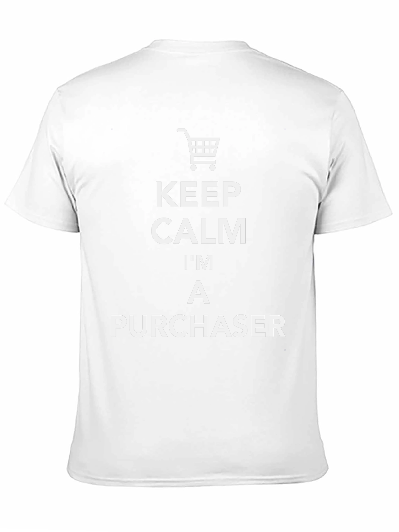 Keep Calm Im A Purchaser Funny Black T-Shirt