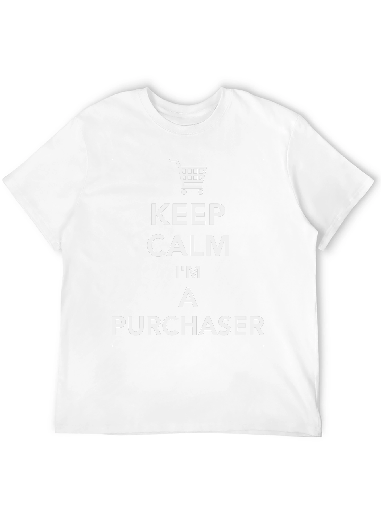 Keep Calm Im A Purchaser Funny Black T-Shirt