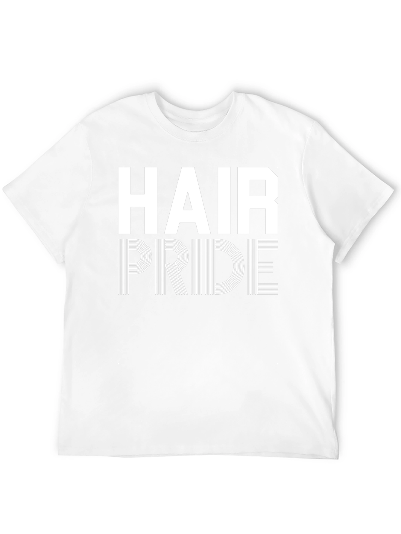Hair Pride Graphic Tee - Black Cotton T-Shirt