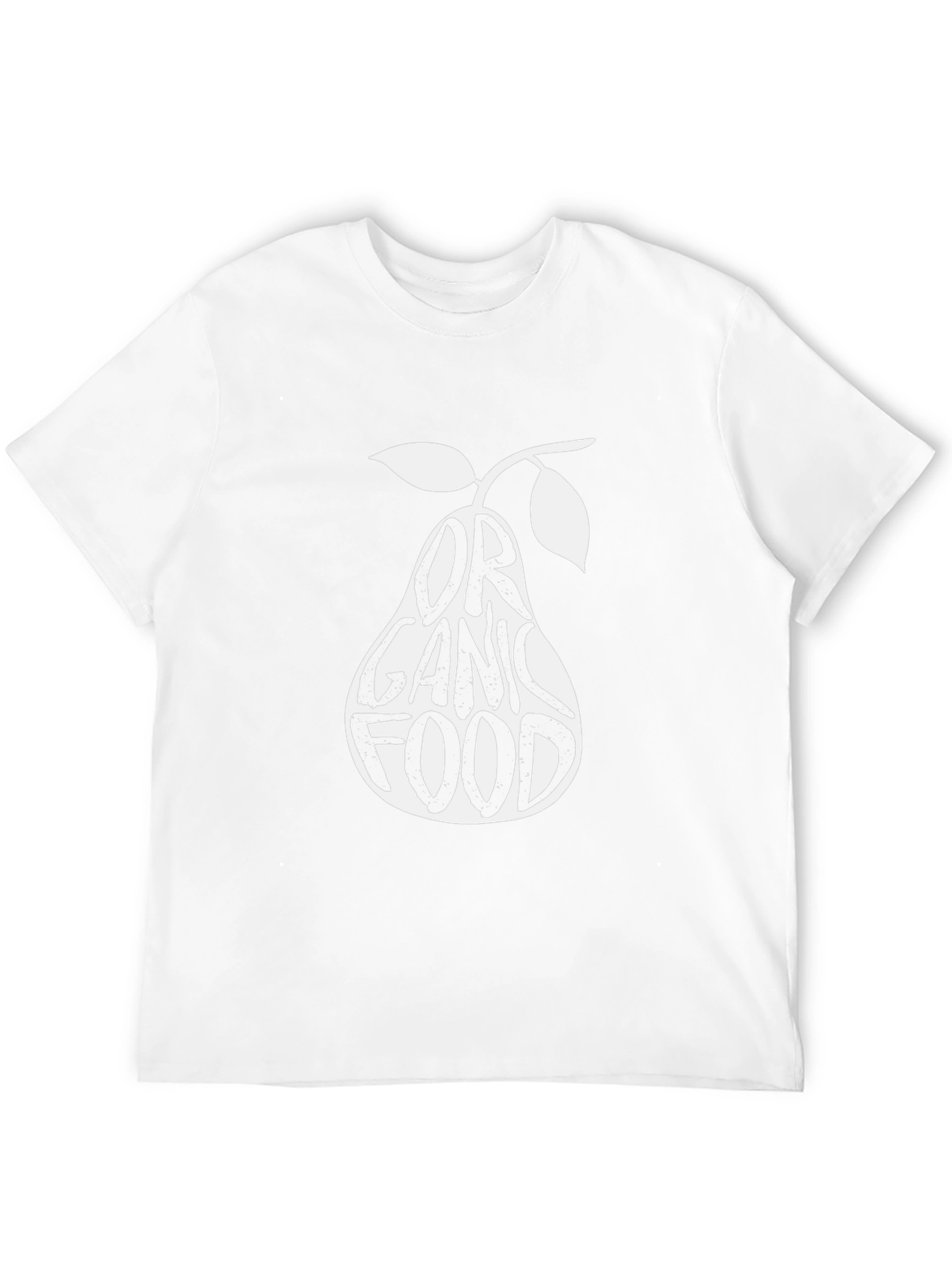 Organic Food Pear Graphic T-Shirt - Black