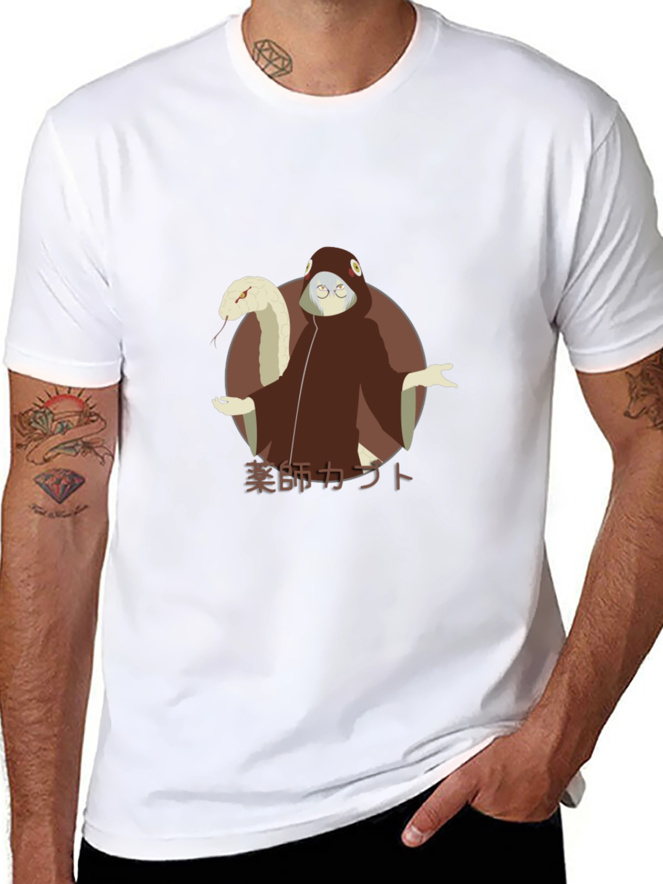 Anime Kabuto Yakushi Graphic T-Shirt