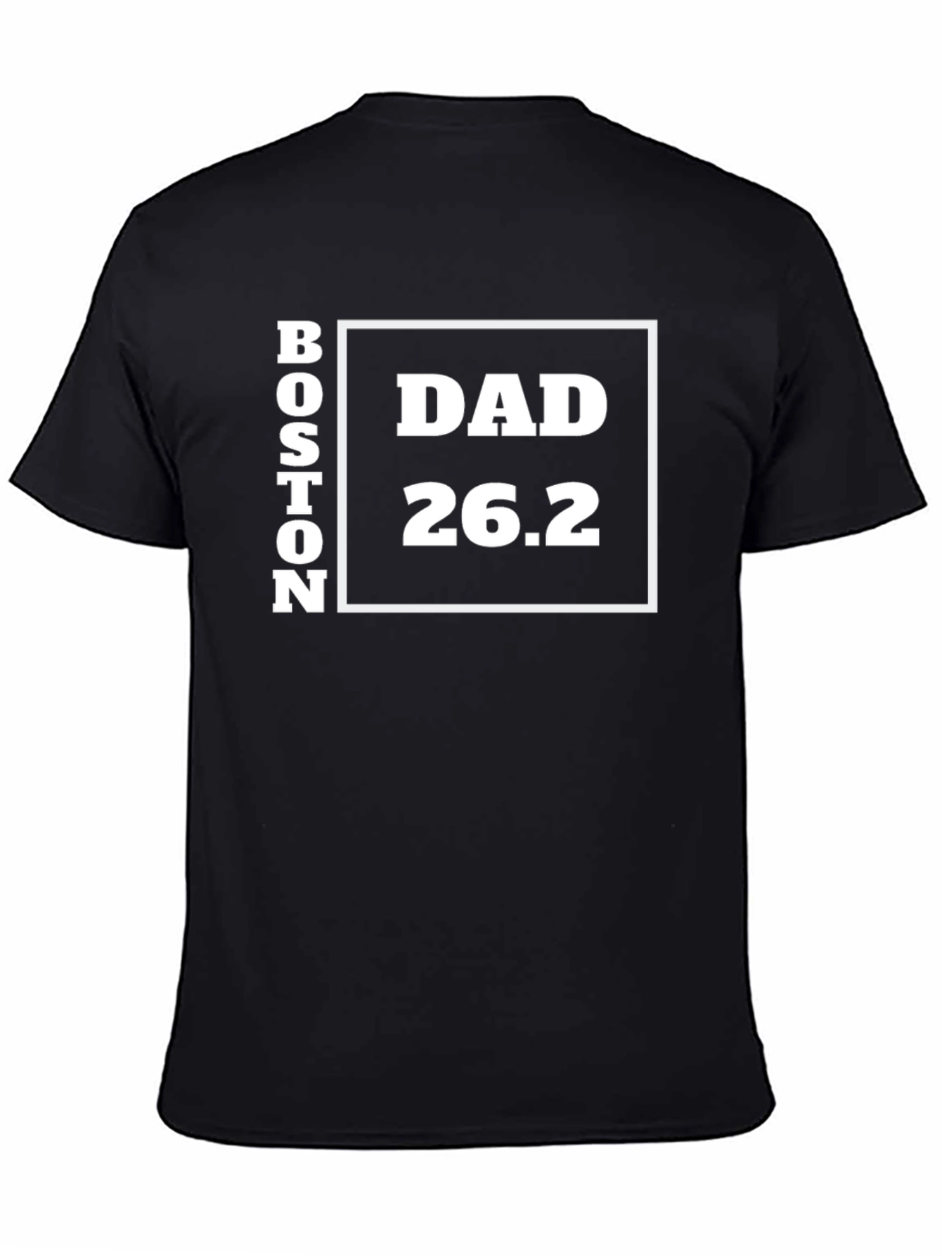 Boston Dad 26.2 Marathon T-Shirt - Black