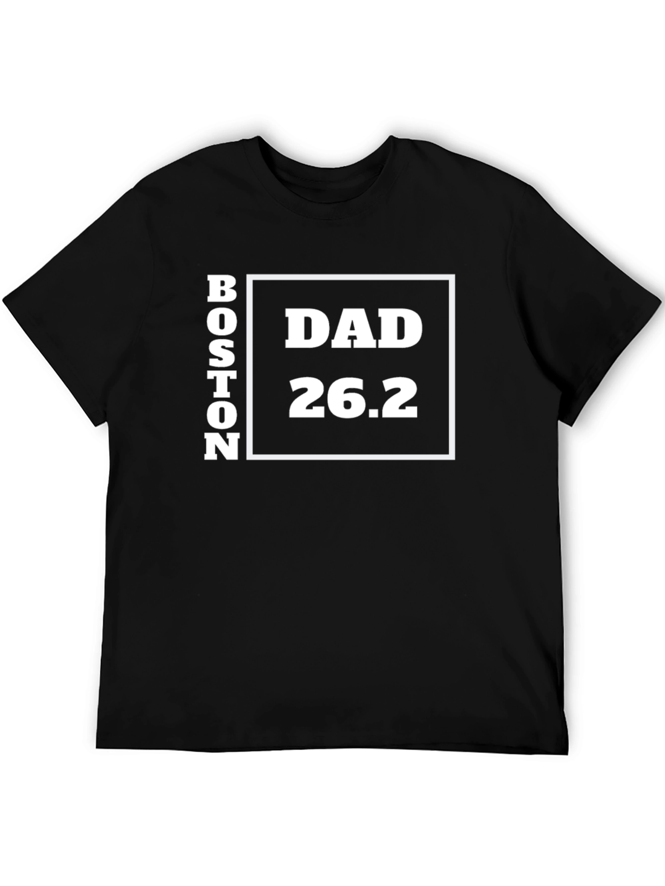 Boston Dad 26.2 Marathon T-Shirt - Black
