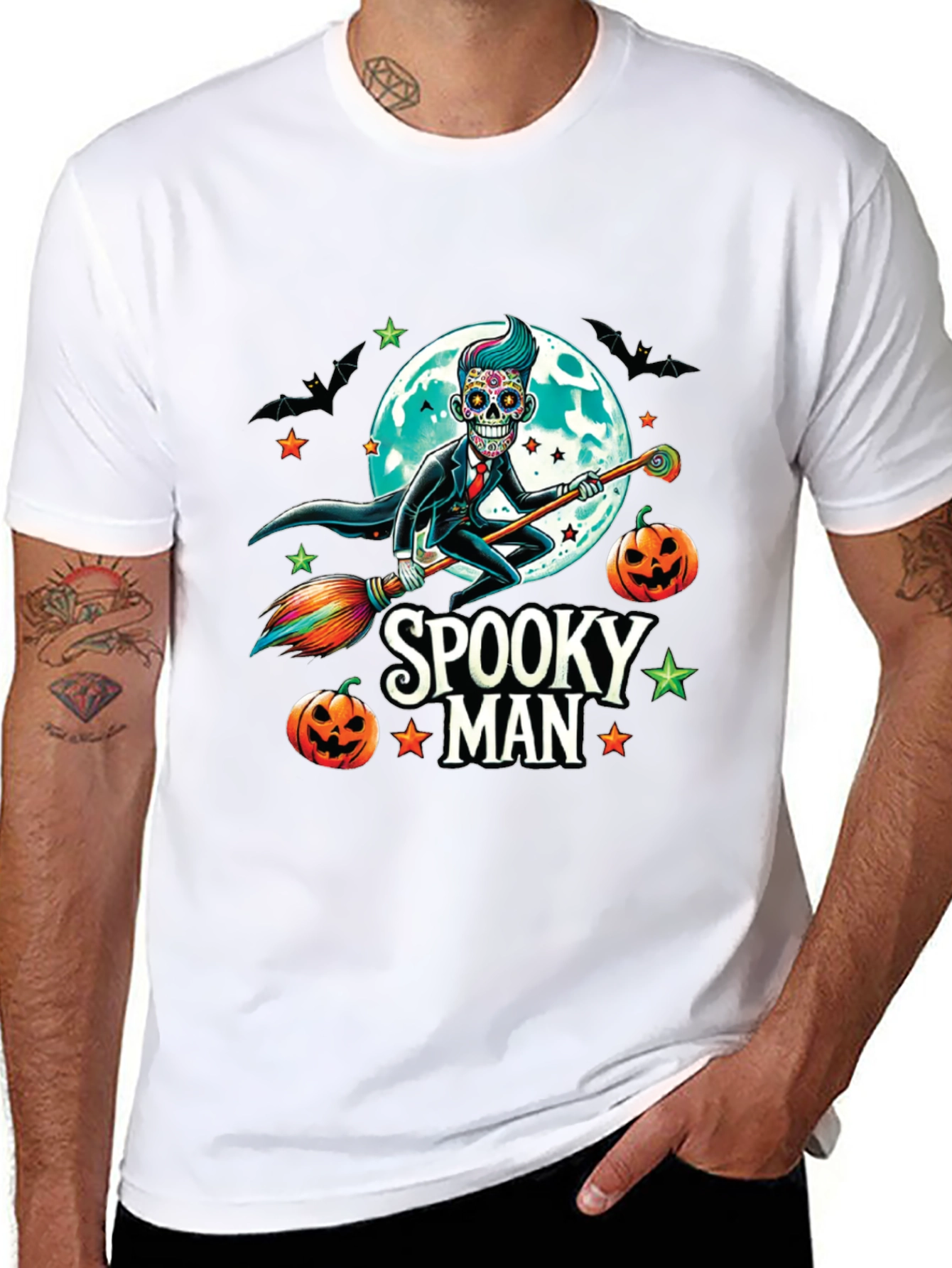 Spooky Man Halloween T-Shirt