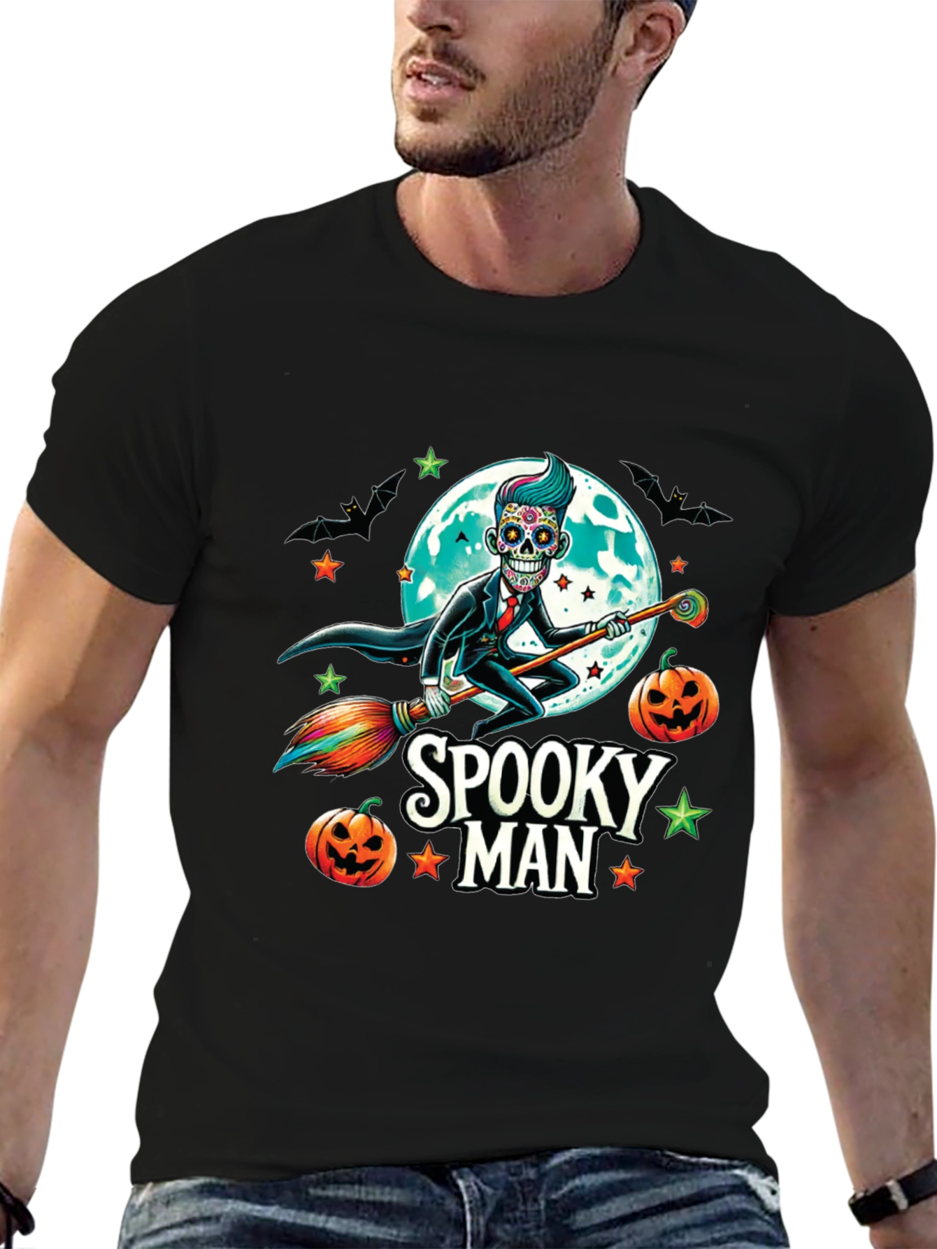 Spooky Man Halloween T-Shirt