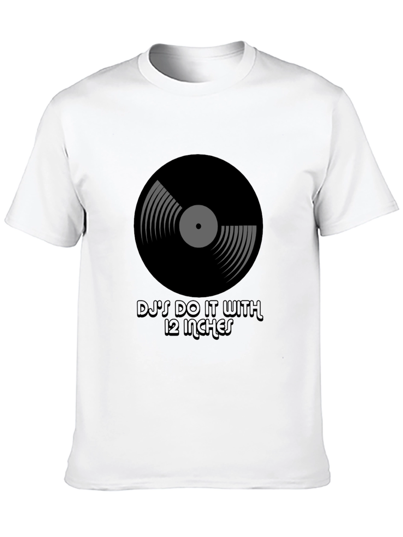 DJs Do It With 12 Inches Black T-Shirt