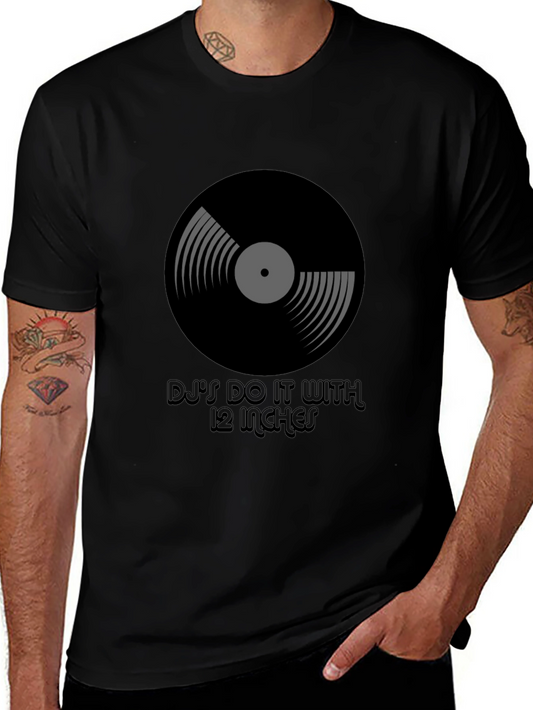 DJs Do It With 12 Inches Black T-Shirt