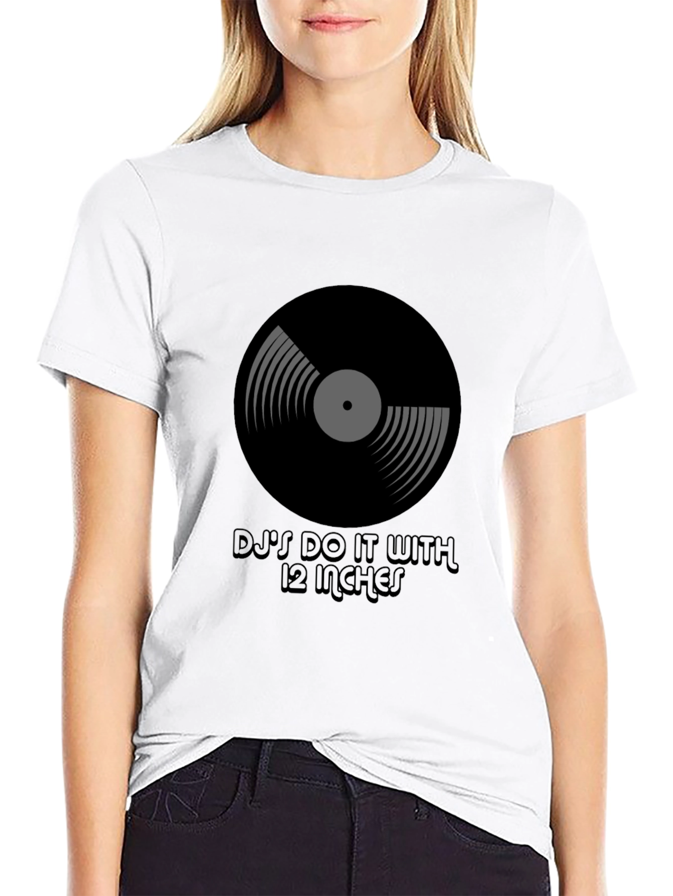 DJs Do It With 12 Inches Black T-Shirt